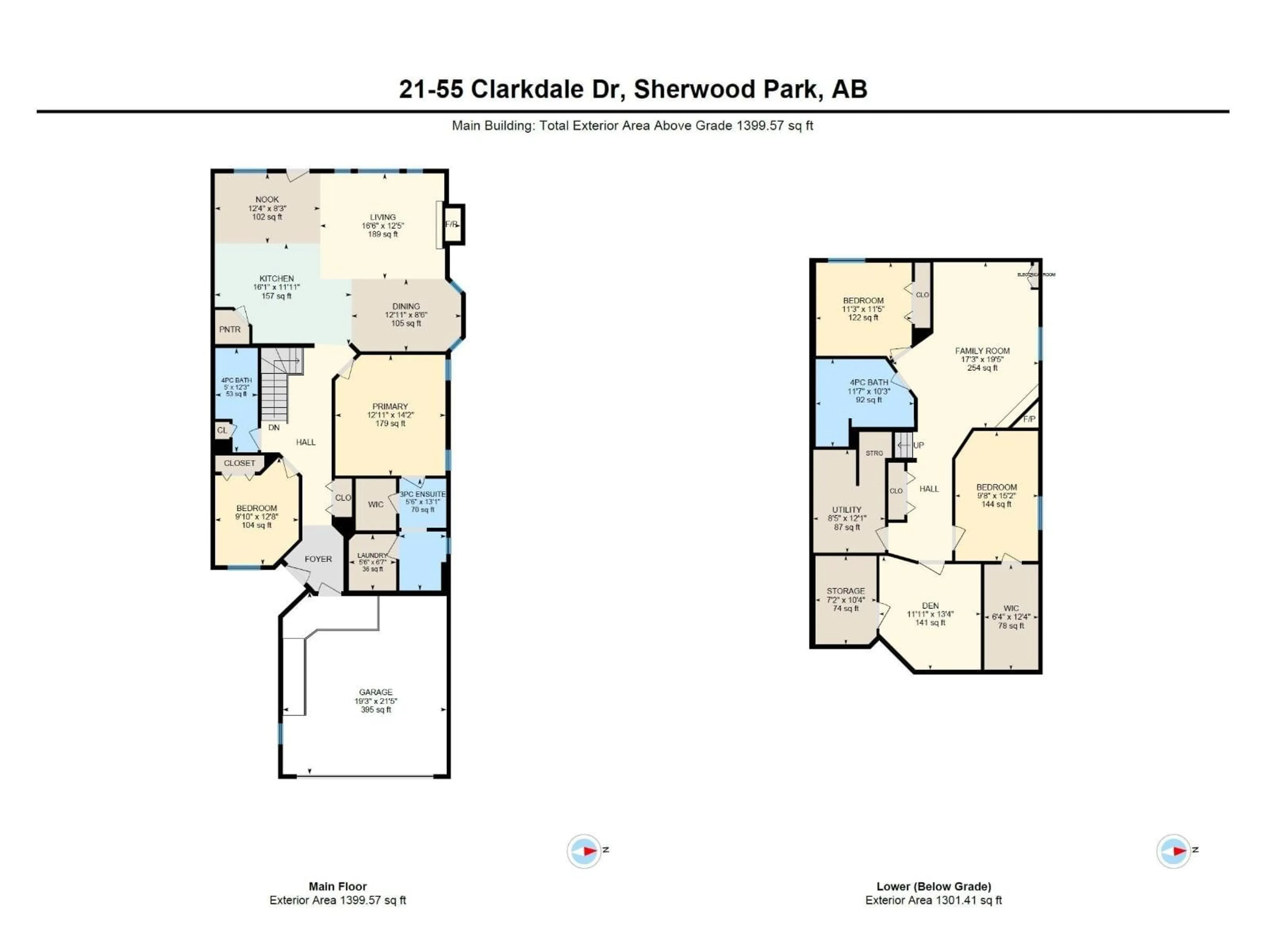 Floor plan for 55 - 21 CLARKDALE DR, Sherwood Park Alberta T8H2E5