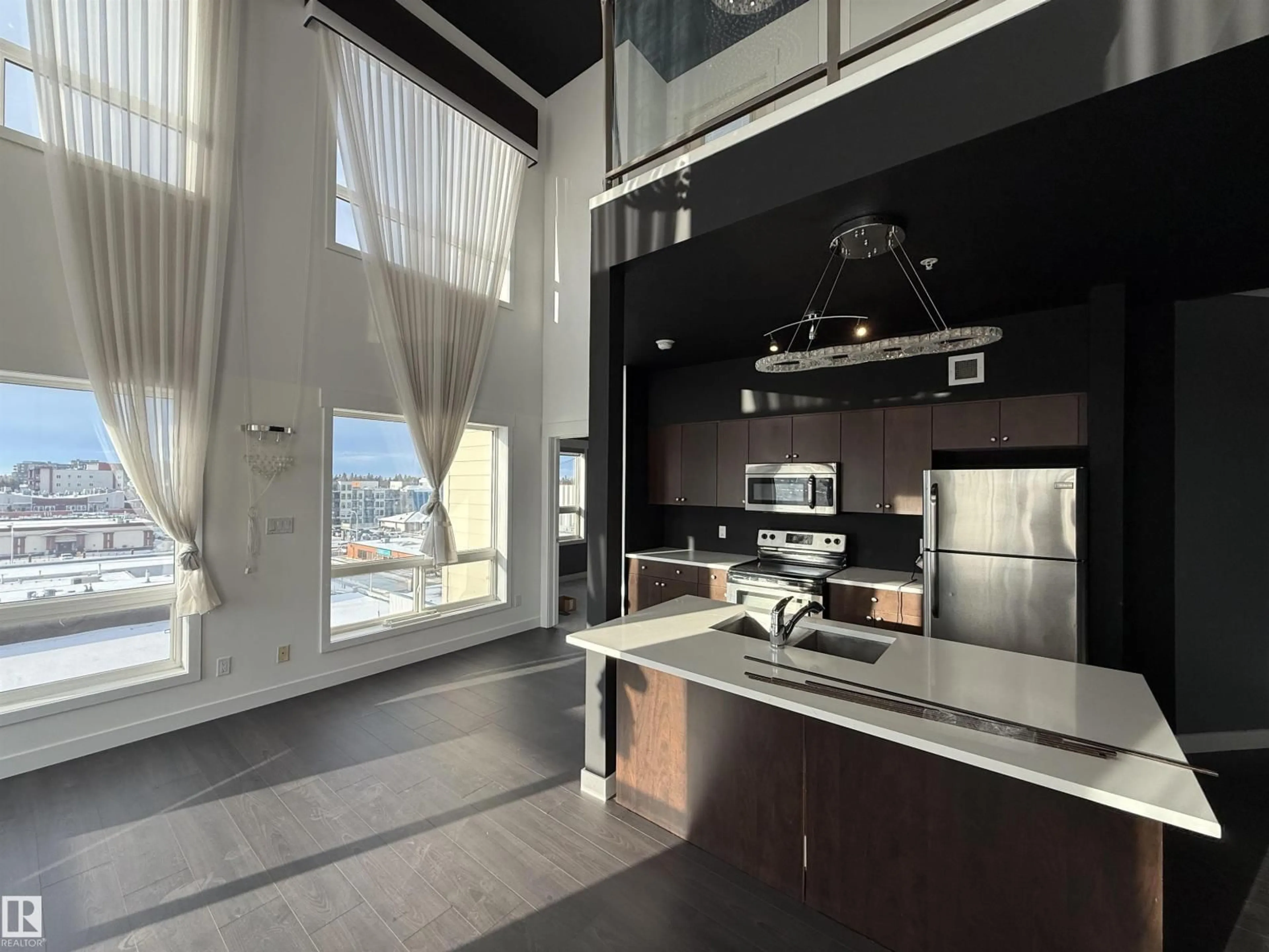 Open concept kitchen, unknown for #611 - 11425 105 AV, Edmonton Alberta T5H0C5