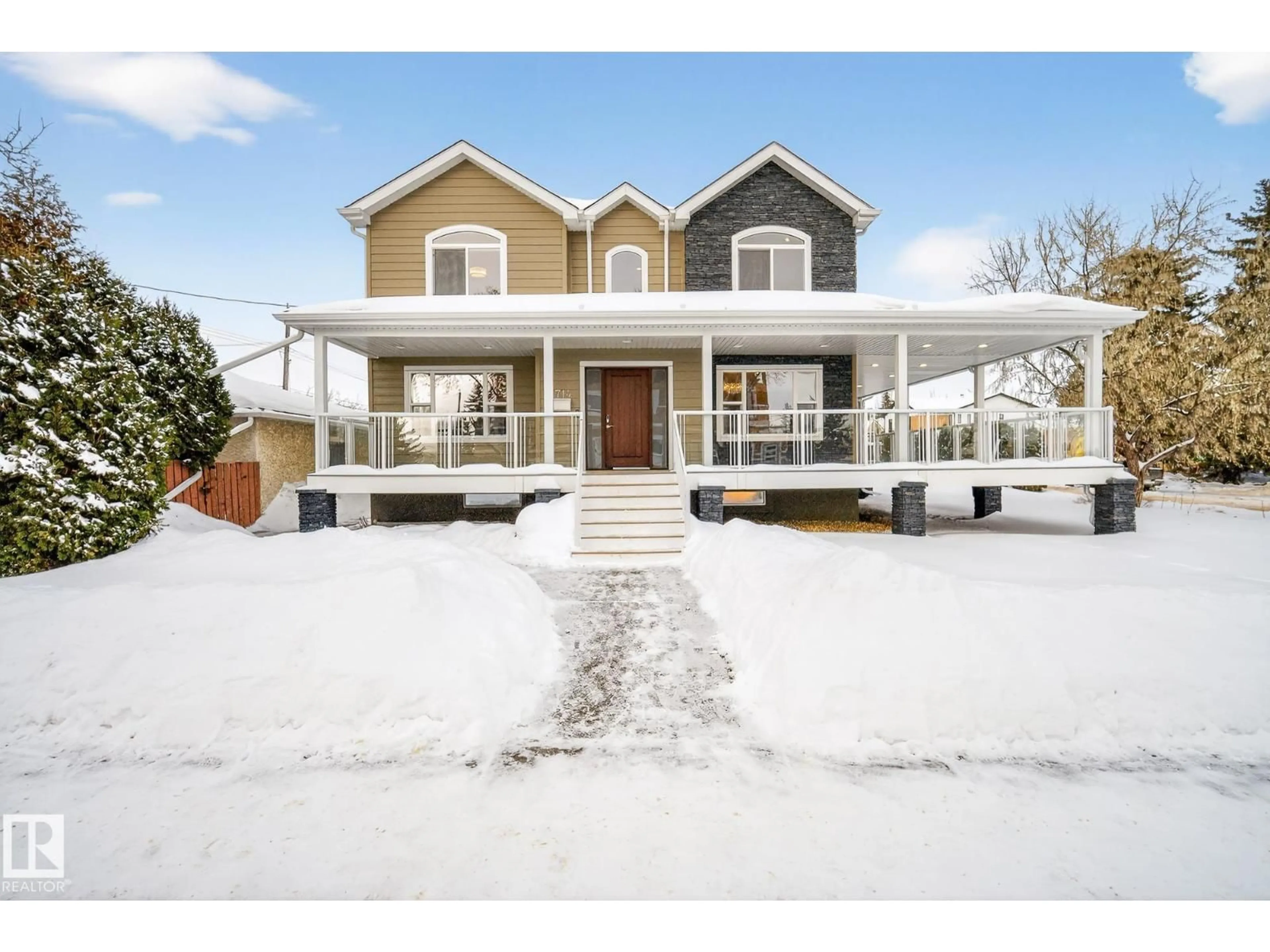 Home with vinyl exterior material, street for NW - 9714 87 ST, Edmonton Alberta T6C3J3