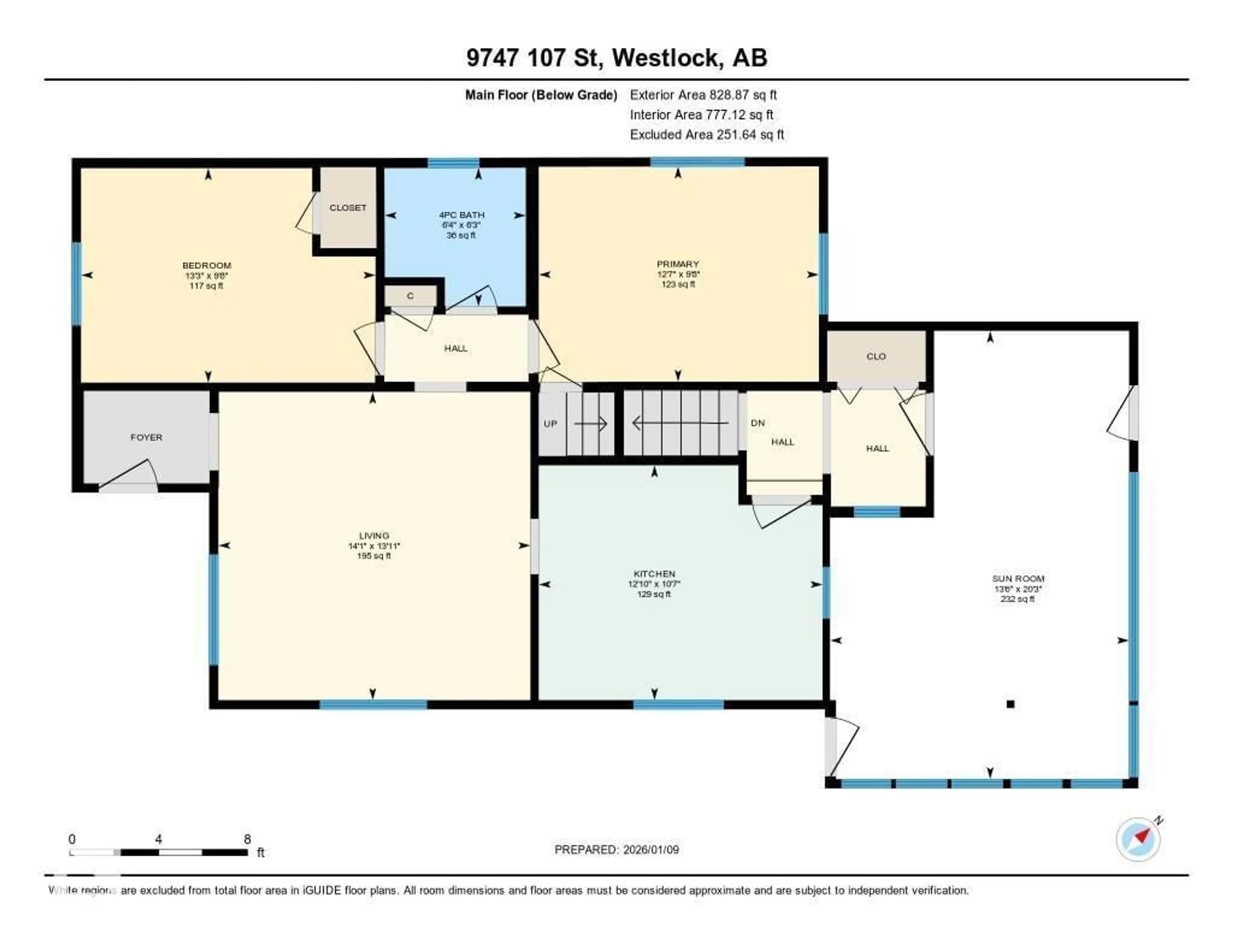 Floor plan for 9747 107 ST, Westlock Alberta T7P2P6