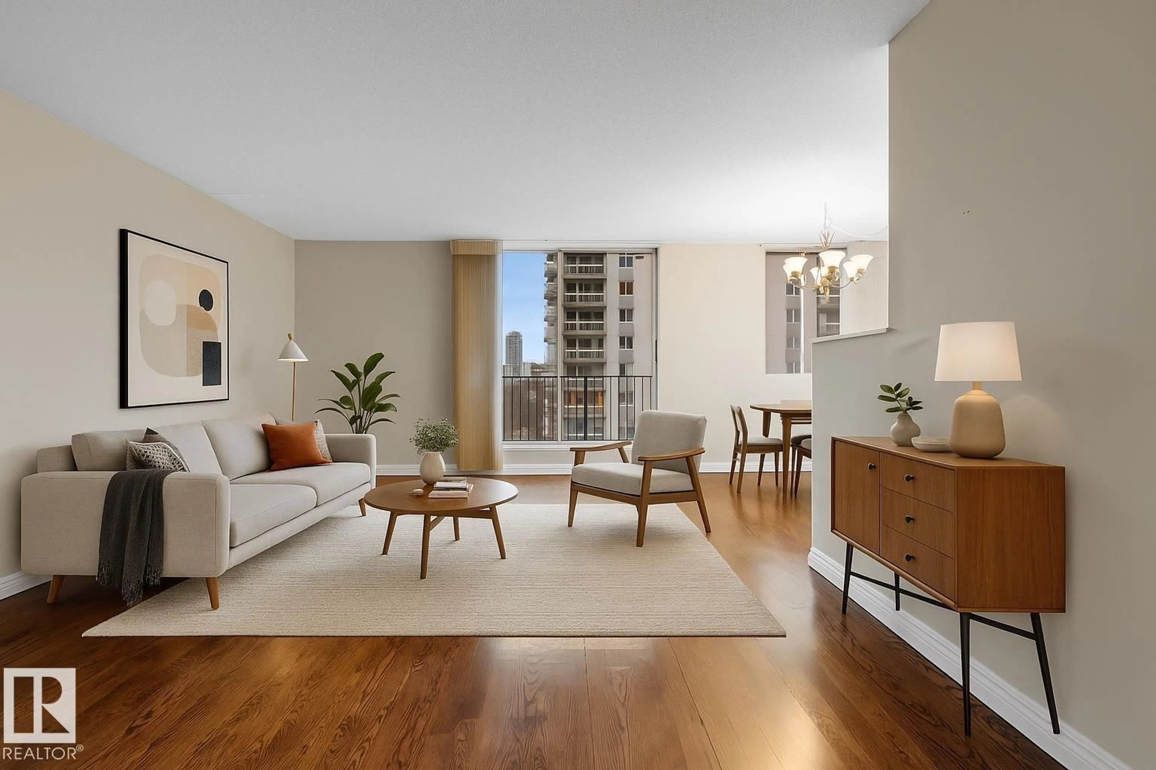 Living room with furniture, unknown for 11307 - 1012 99 AV, Edmonton Alberta T5K0H2