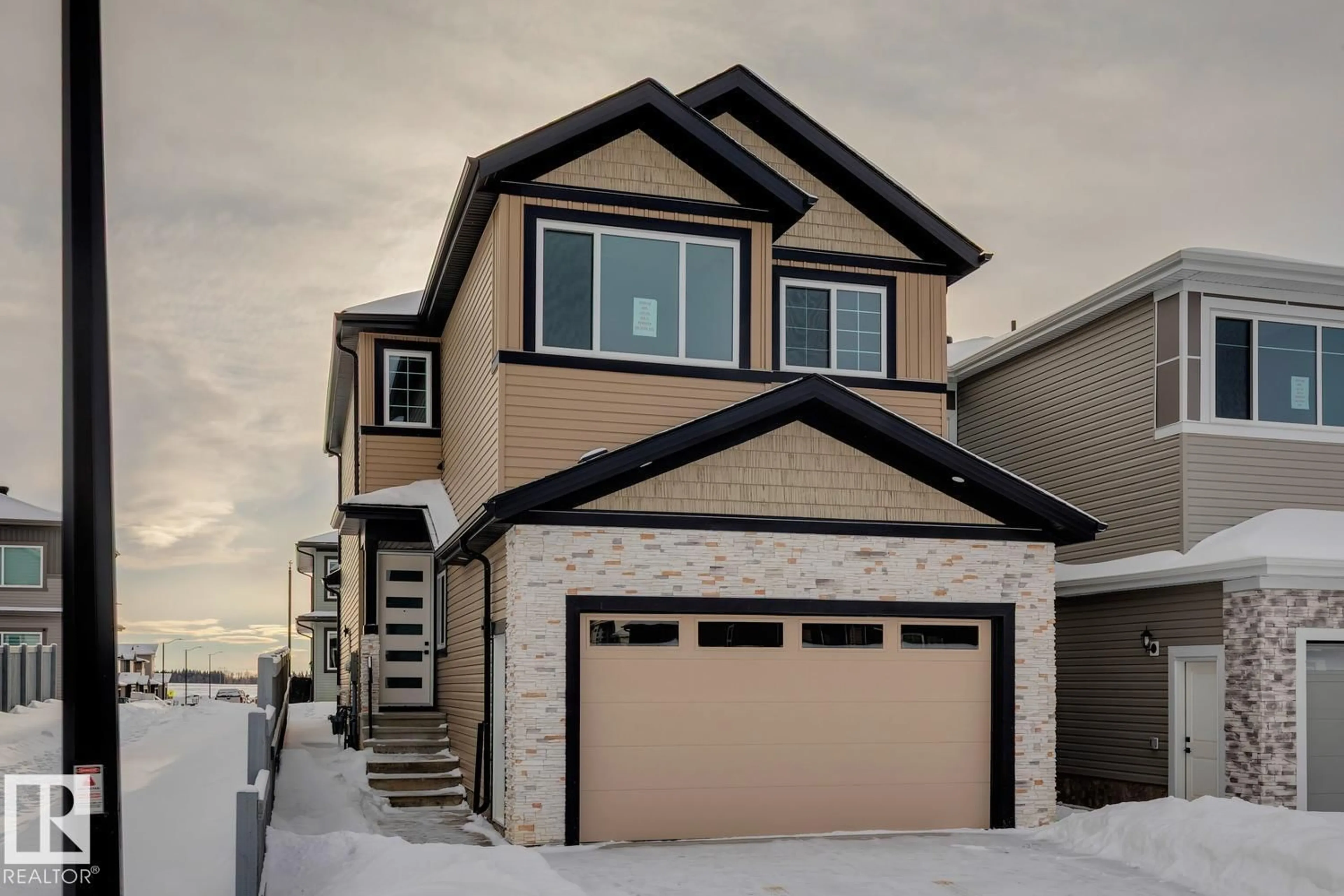 Home with vinyl exterior material, street for 3529 42 AV, Beaumont Alberta T4X3G4