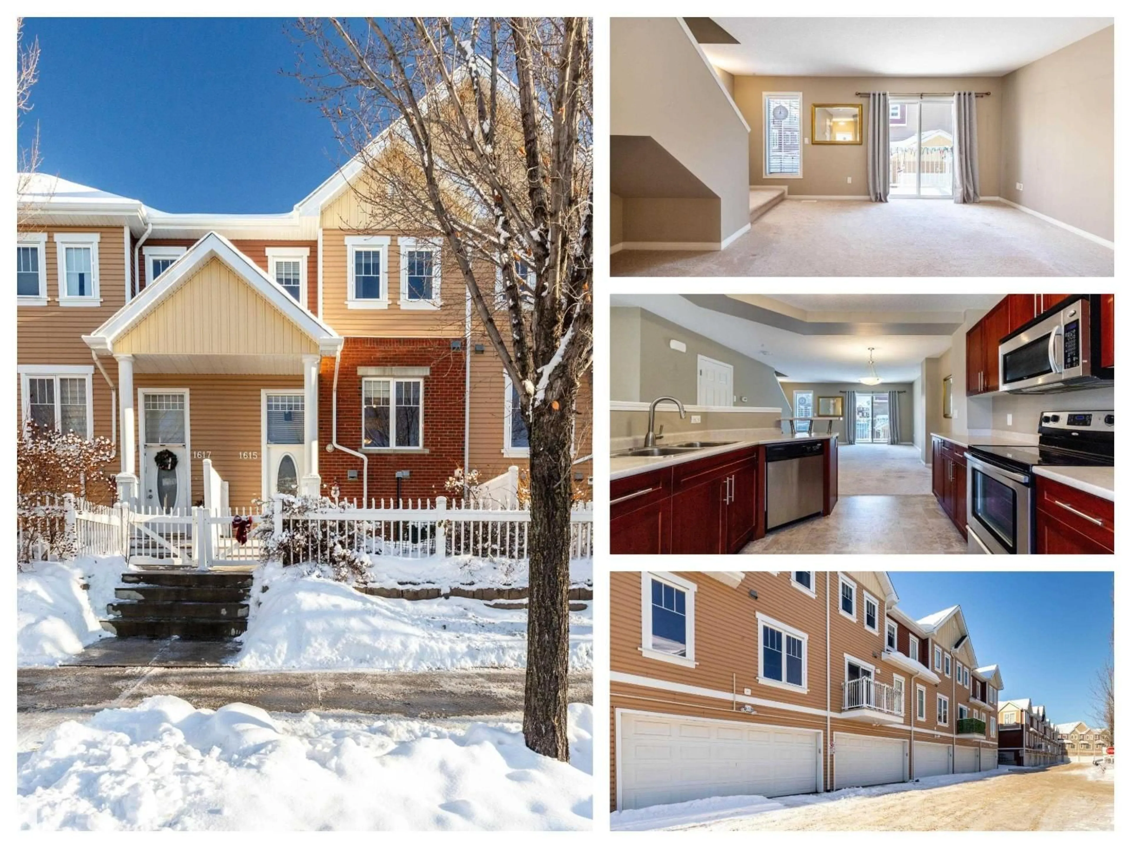 Home with vinyl exterior material, street for 1615 TOWNE CENTRE BV, Edmonton Alberta T6R0S3