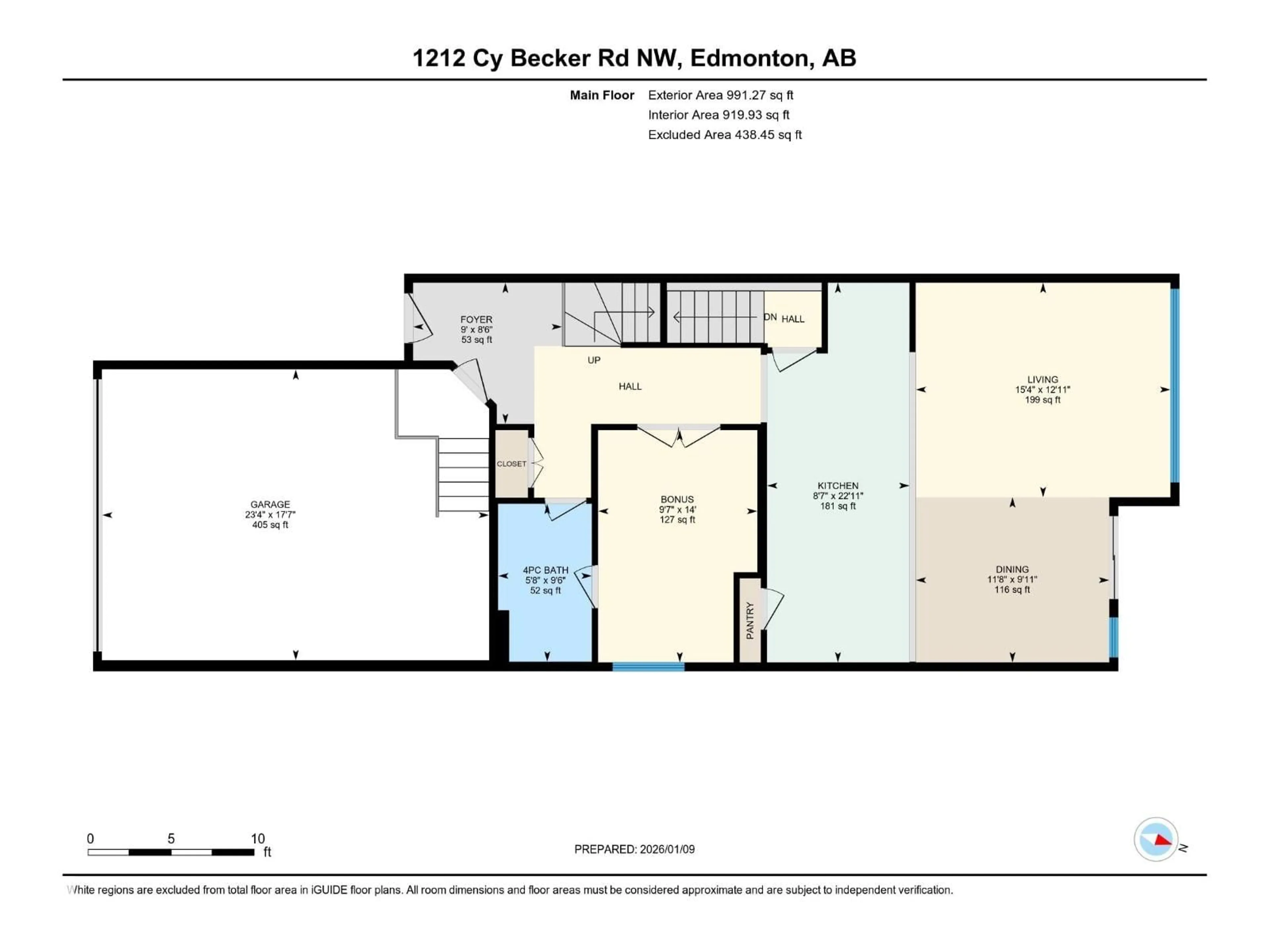 Floor plan for 1212 CY BECKER RD, Edmonton Alberta T5Y3V8