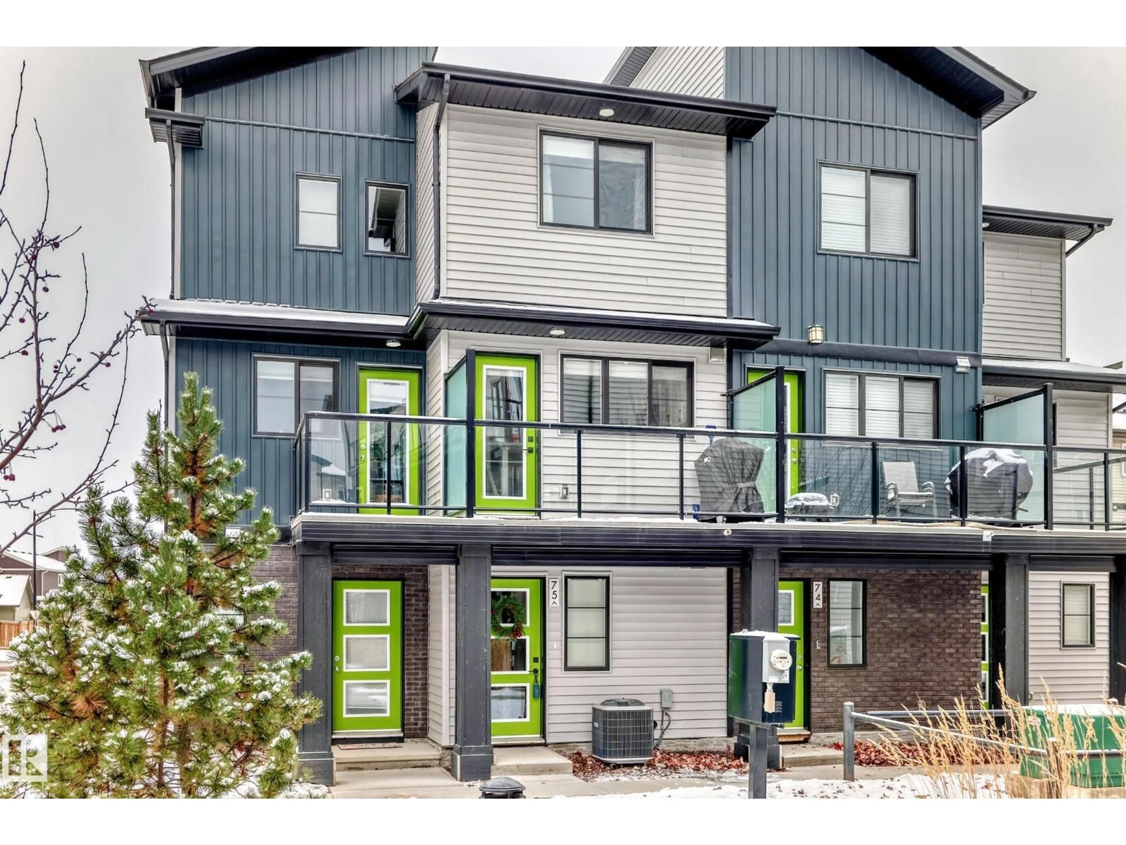 Home with vinyl exterior material, street for 75 - 1203 163 ST, Edmonton Alberta T6W3X1
