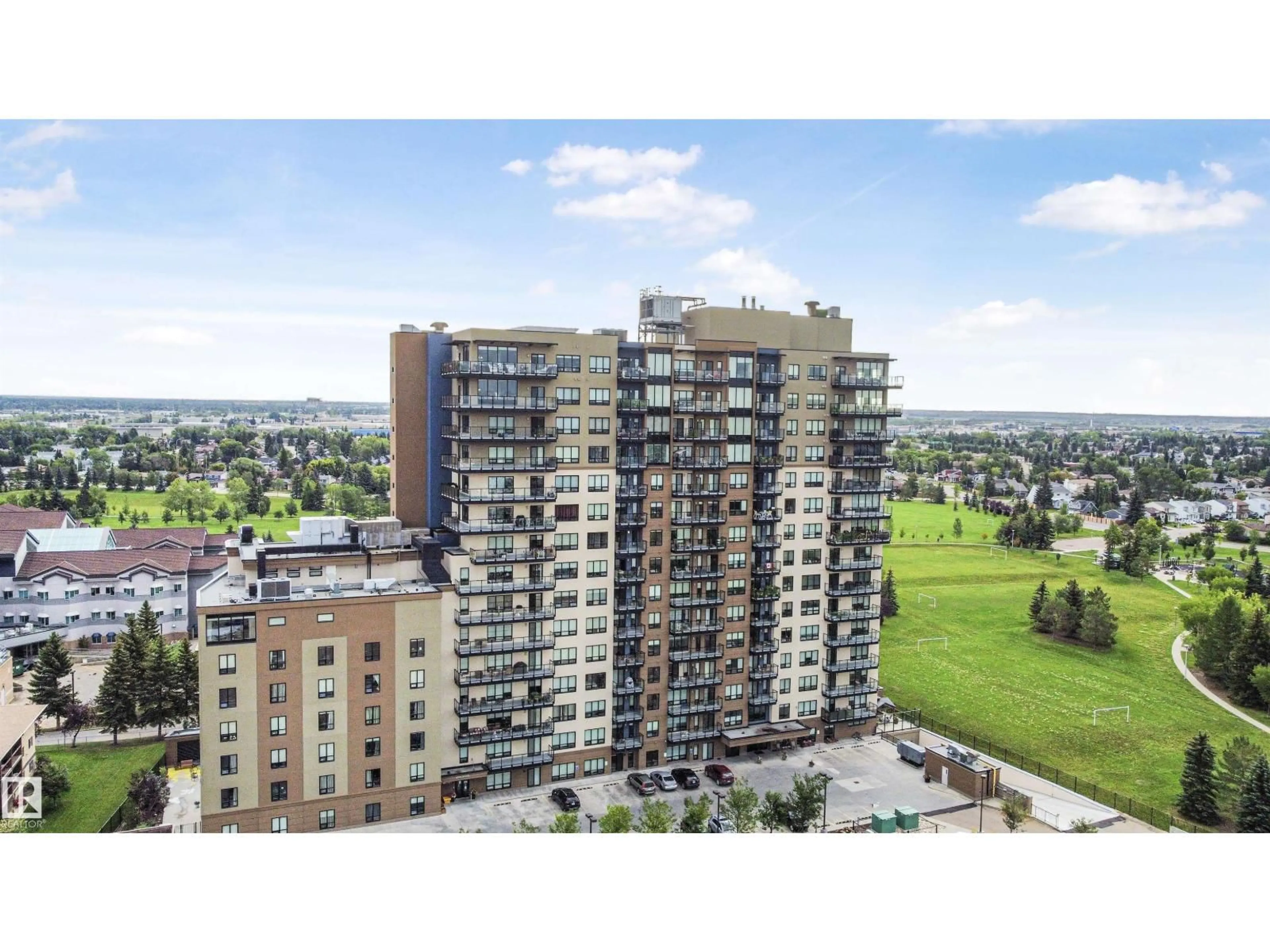 A pic from outside/outdoor area/front of a property/back of a property/a pic from drone, unknown for #408 - 2755 109 ST, Edmonton Alberta T6J5S4