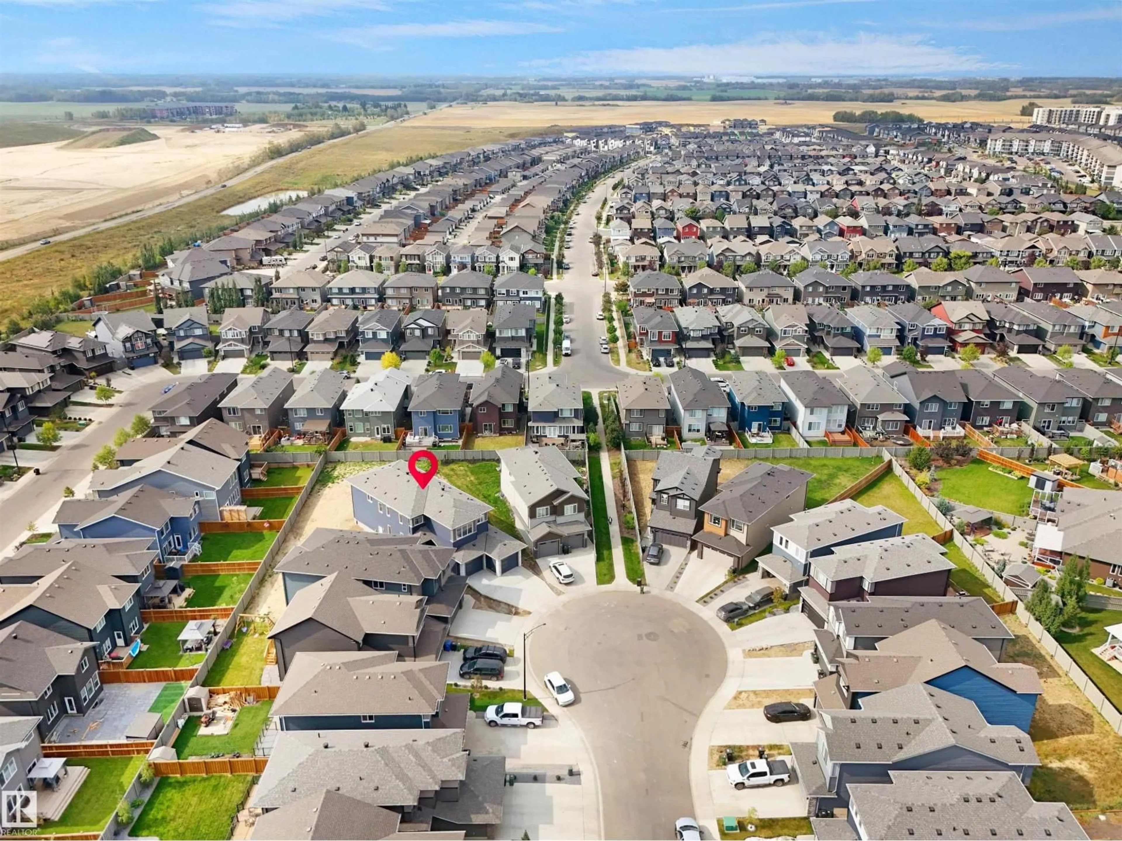 A pic from outside/outdoor area/front of a property/back of a property/a pic from drone, street for 22139 81 AV, Edmonton Alberta T5T7R6