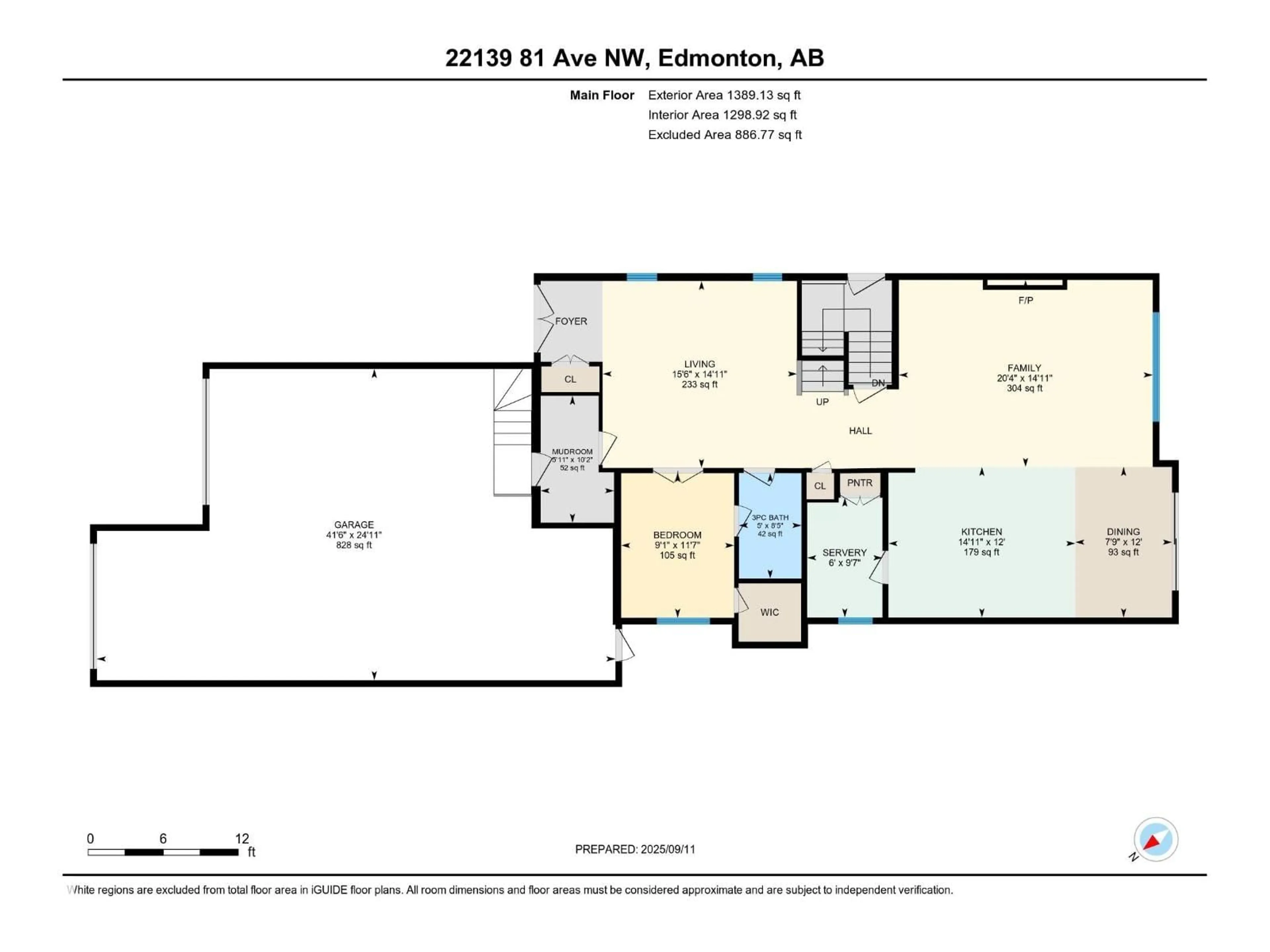 Floor plan for 22139 81 AV, Edmonton Alberta T5T7R6