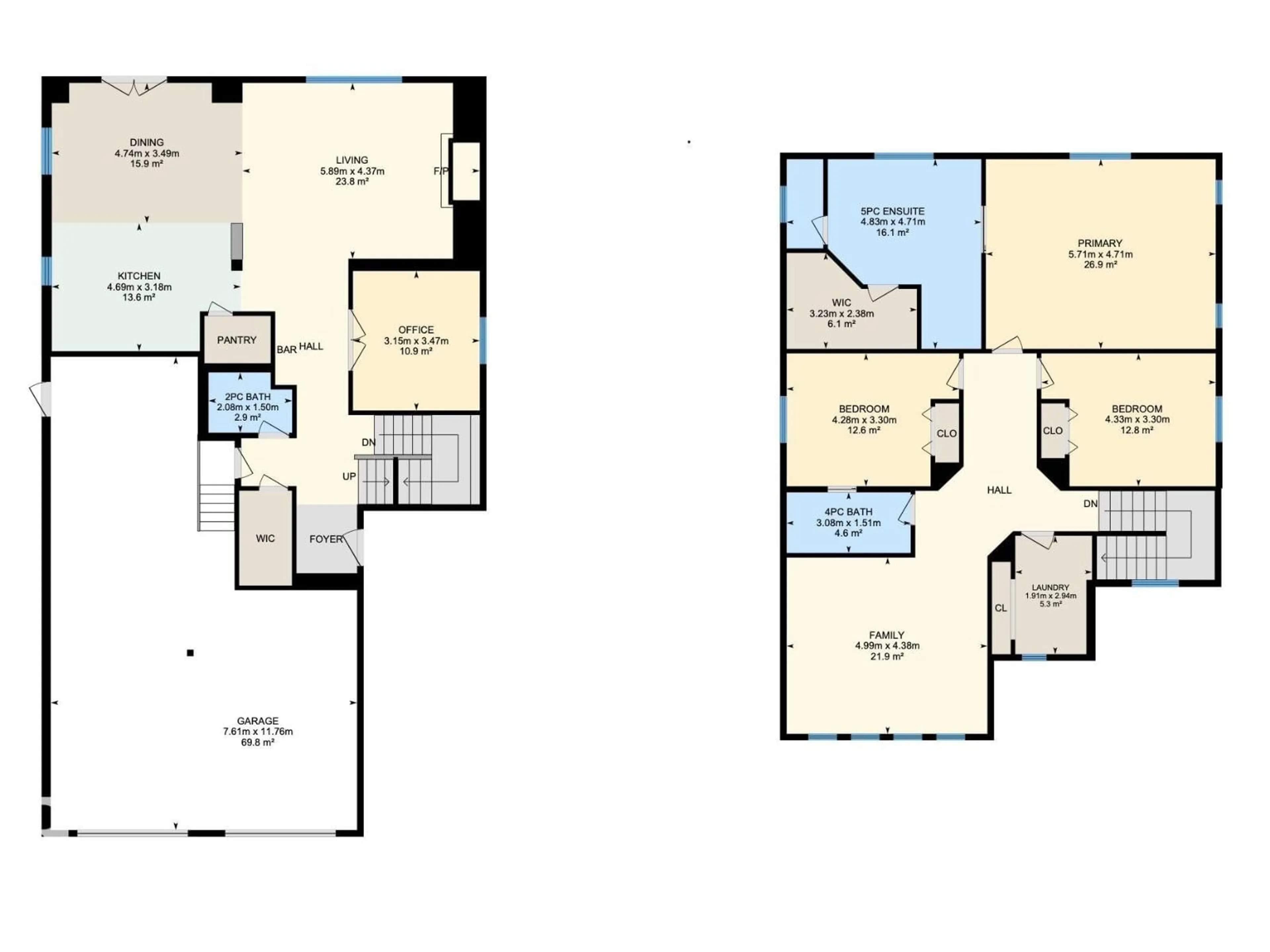 Floor plan for 13 HERON LINK, Spruce Grove Alberta T7X0E8