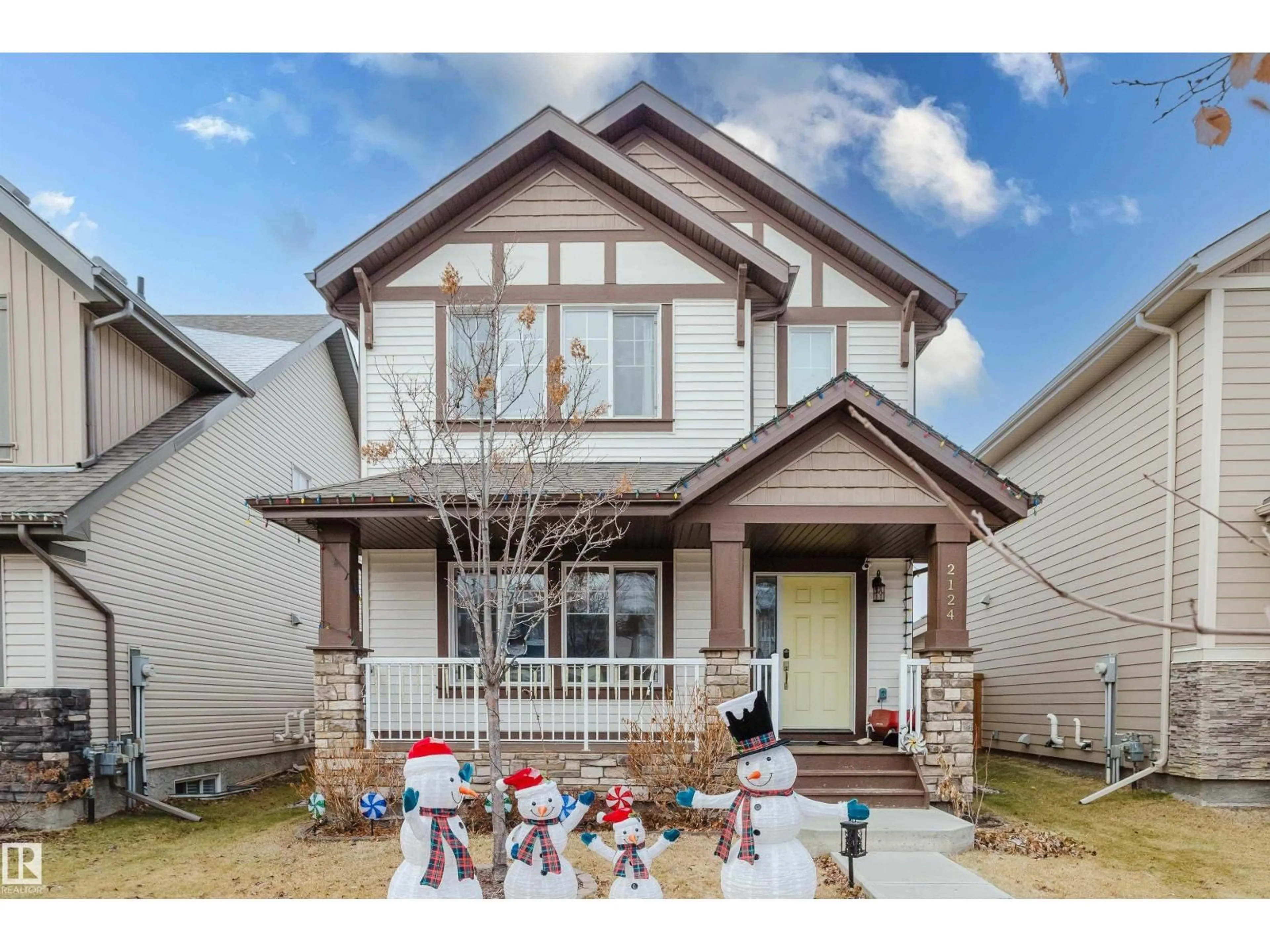 Home with brick exterior material, street for 2124 GLENRIDDING WY, Edmonton Alberta T6W2H4