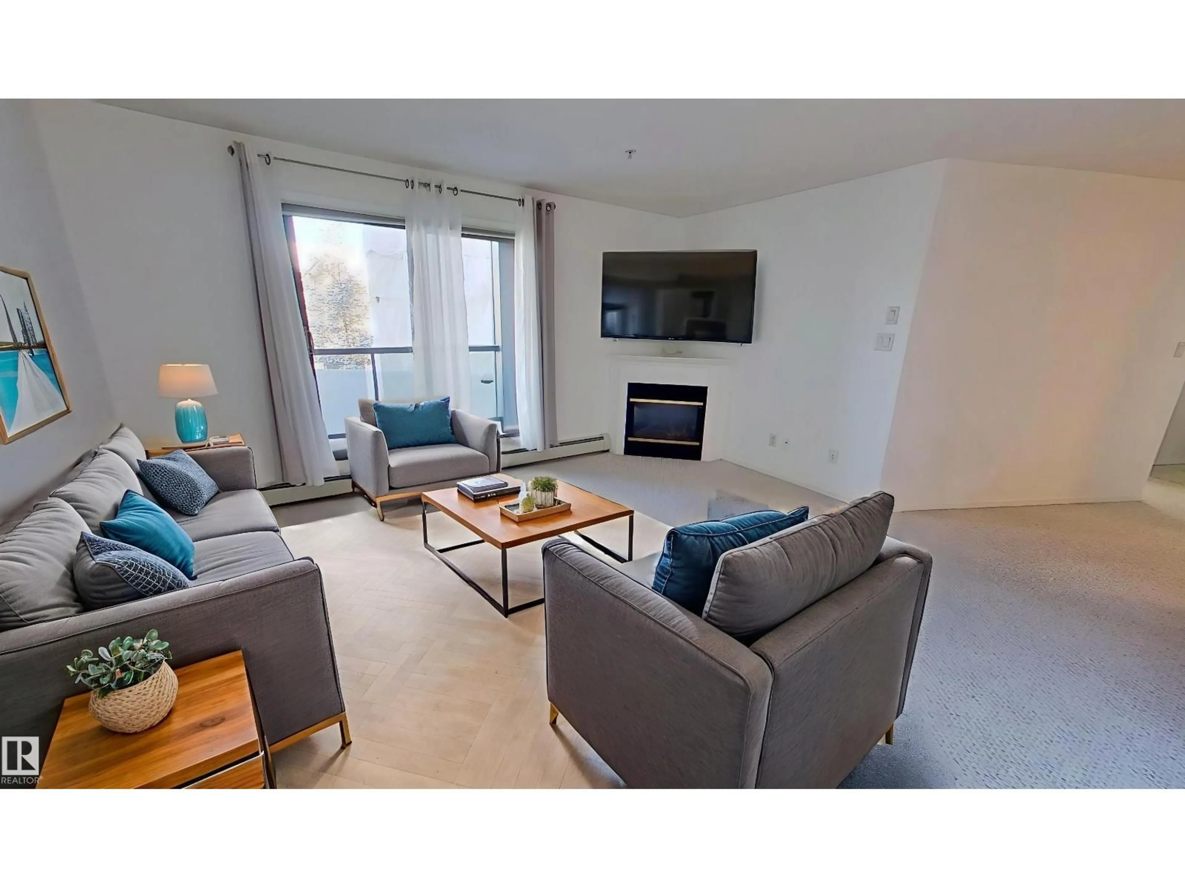 Living room with furniture, unknown for #326 - 2903 RABBIT HILL RD, Edmonton Alberta T6R3A3