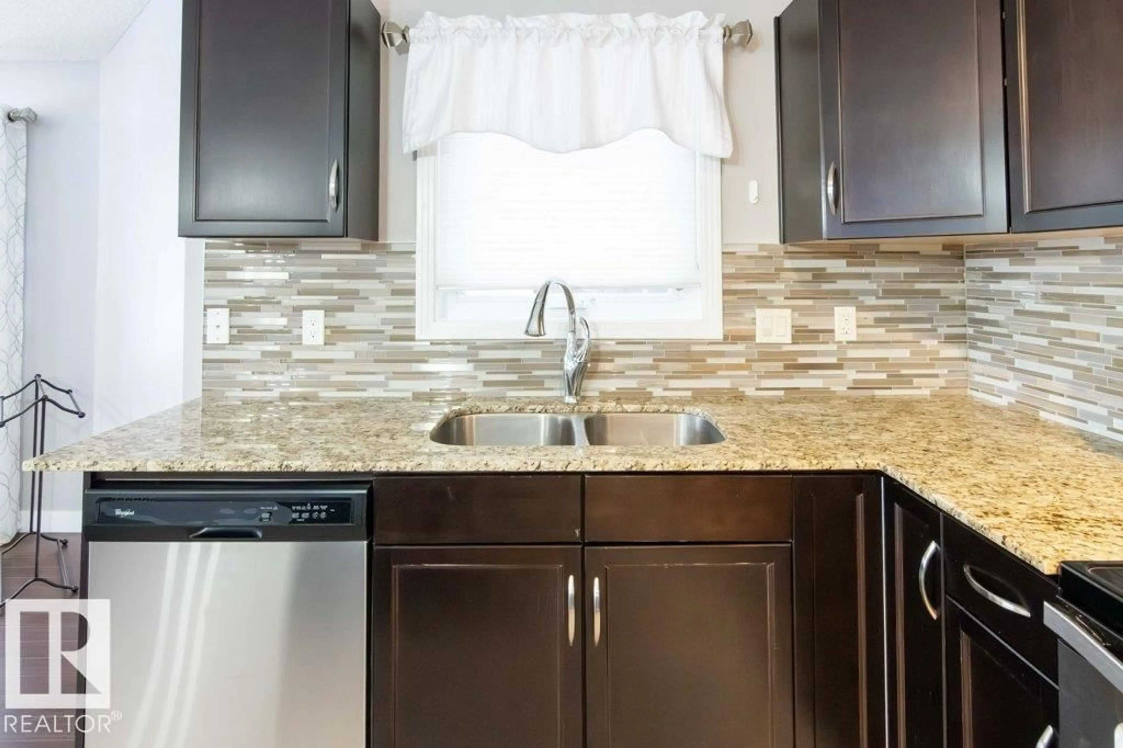 Standard kitchen, ceramic/tile floor for 107 - 2045 GRANTHAM CO, Edmonton Alberta T5T3X6