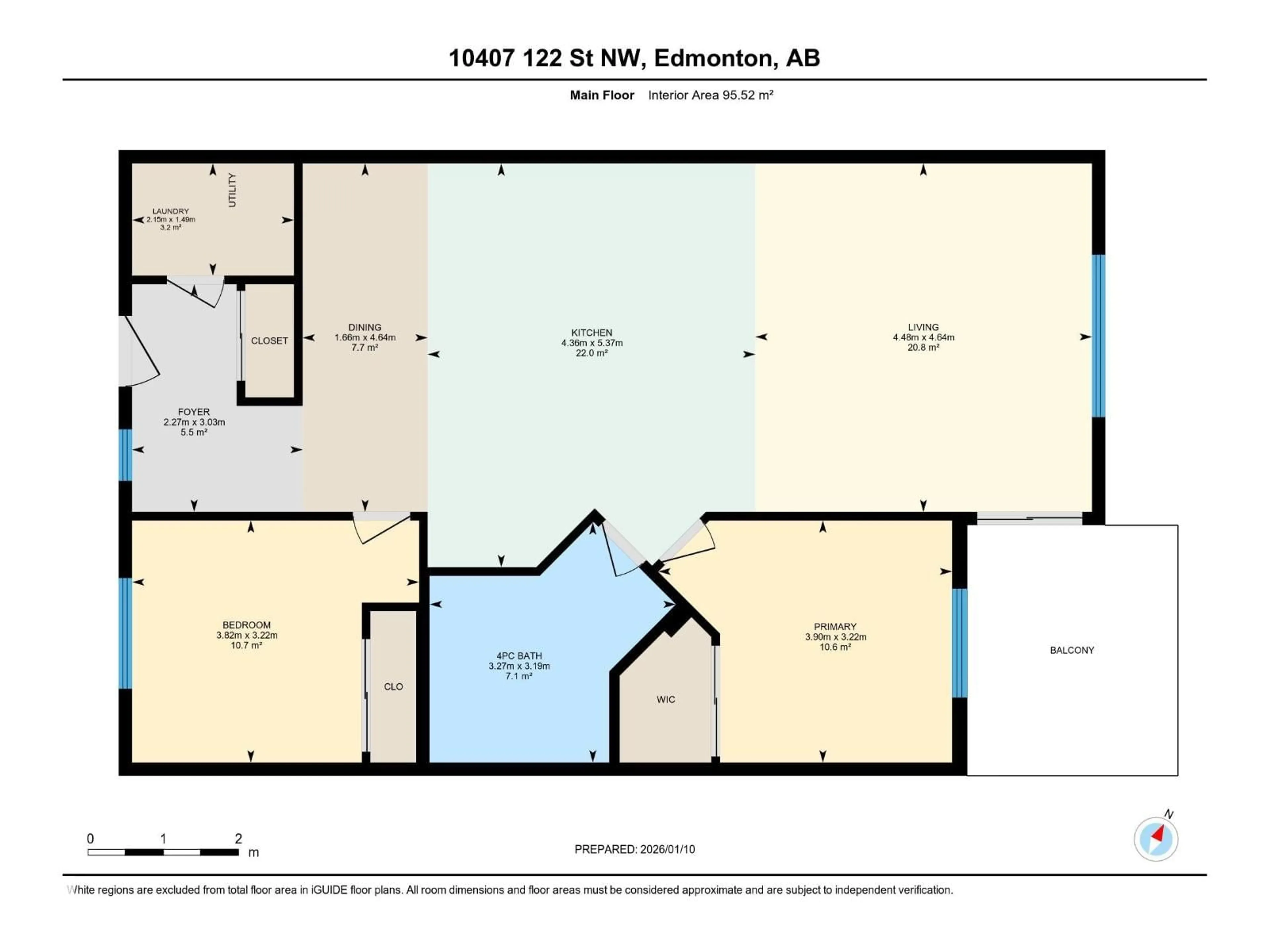 Floor plan for #228 - 10407 122 ST, Edmonton Alberta T5N4C1