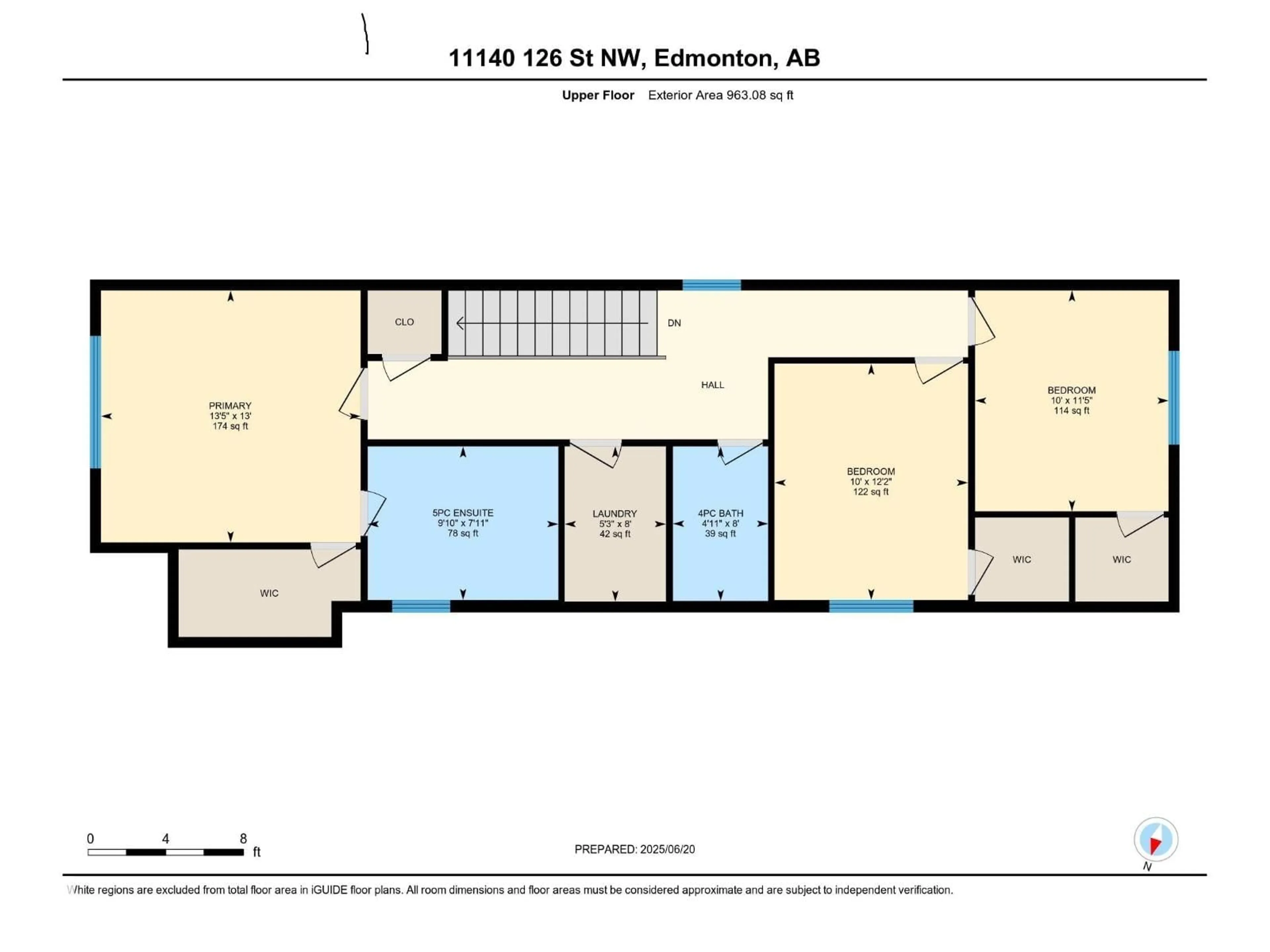 Floor plan for NW - 11140 126 ST, Edmonton Alberta T5M0P9