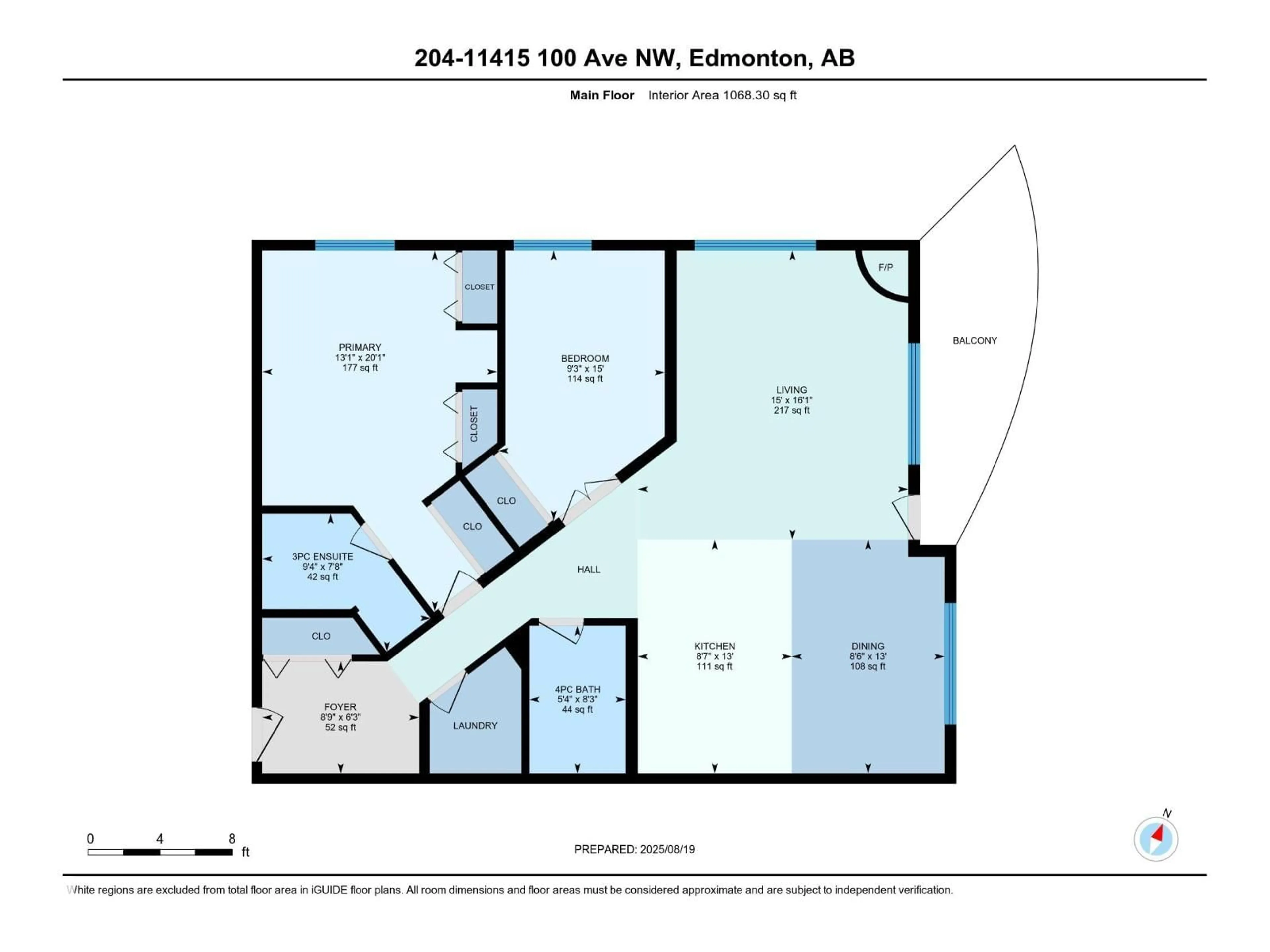 Floor plan for 11415 100 AV, Edmonton Alberta T5K0J5
