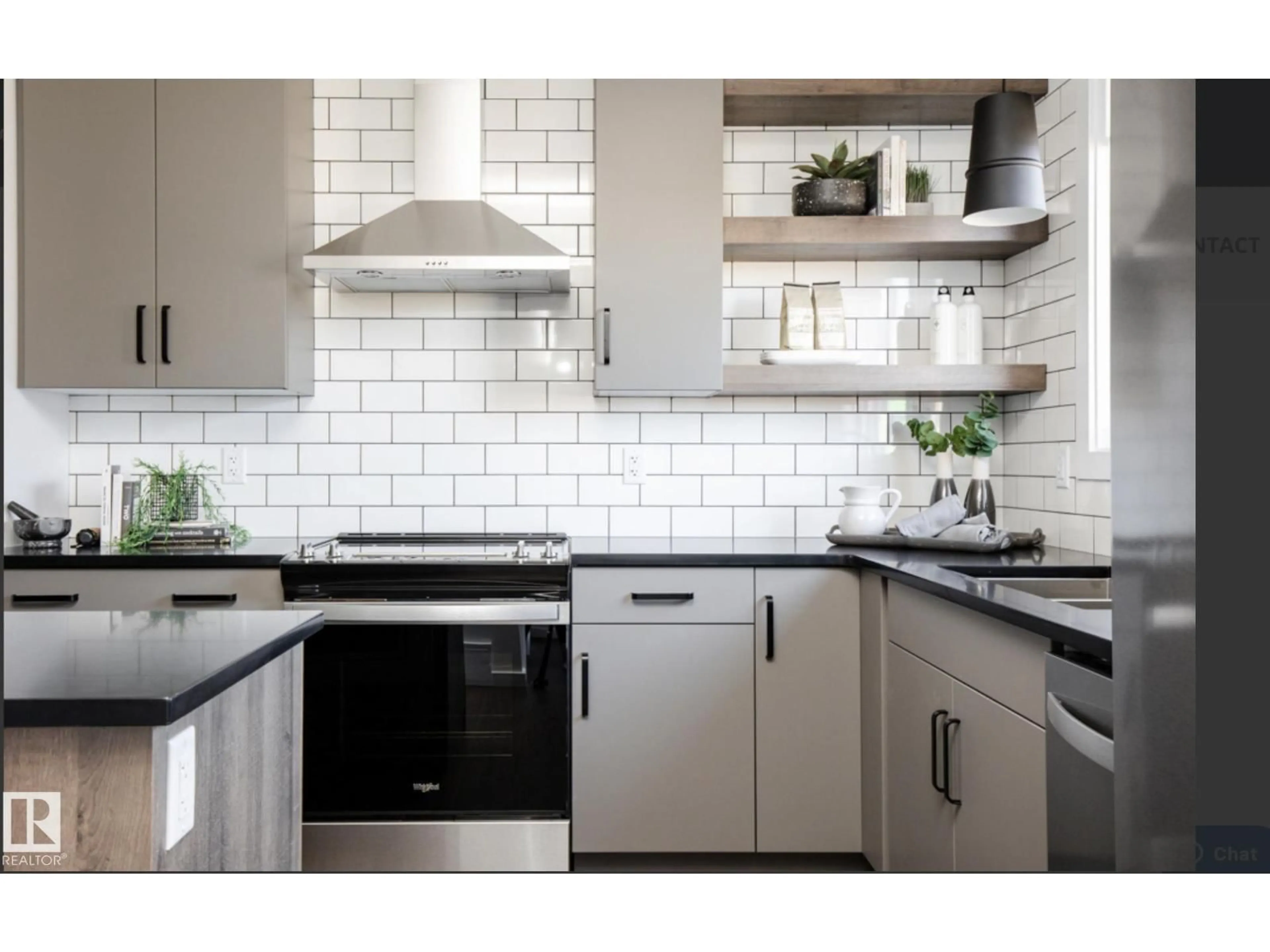 Contemporary kitchen, ceramic/tile floor for 5605 PARC REUNIS WY, Beaumont Alberta T4X2Z7