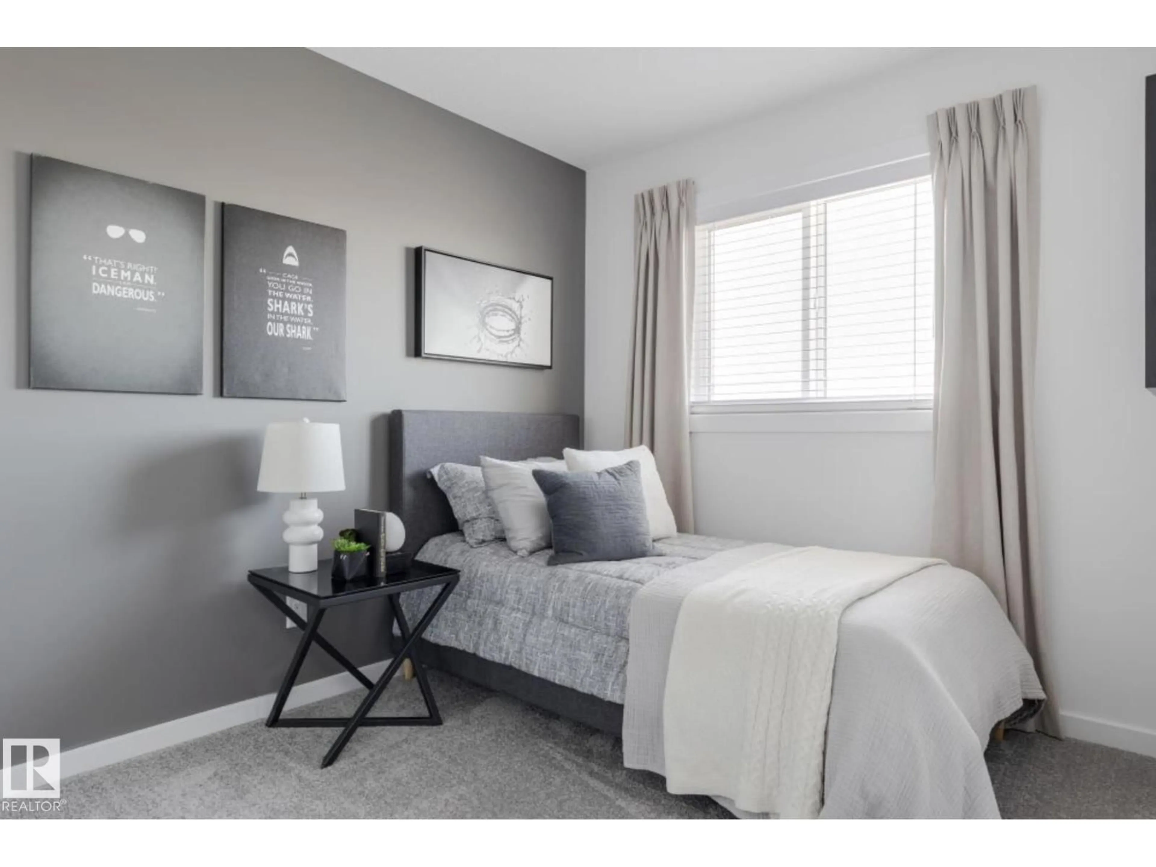 Bedroom with bed, carpet floor for 5605 PARC REUNIS WY, Beaumont Alberta T4X2Z7