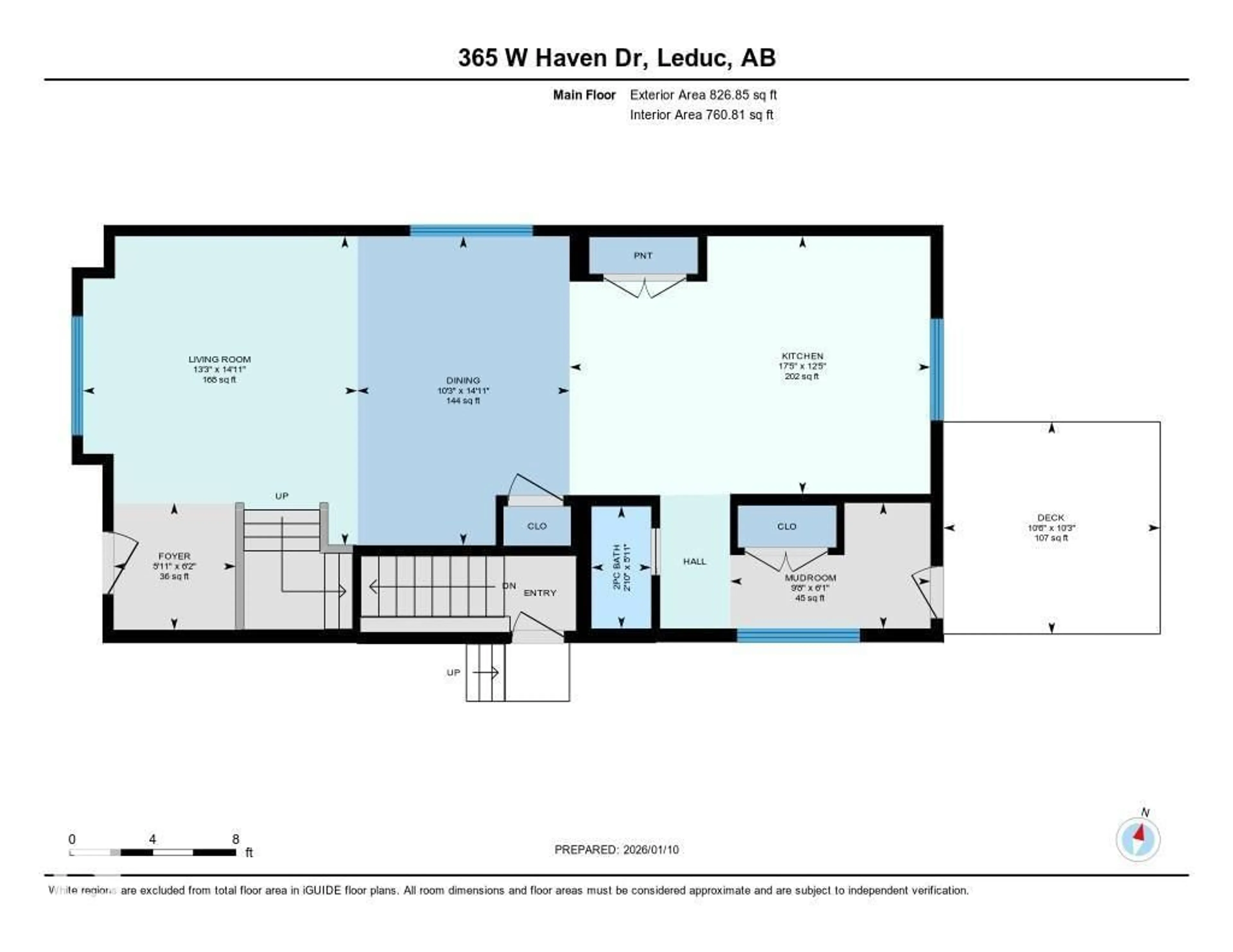 Floor plan for 365 WEST DR, Leduc Alberta T9E1J2