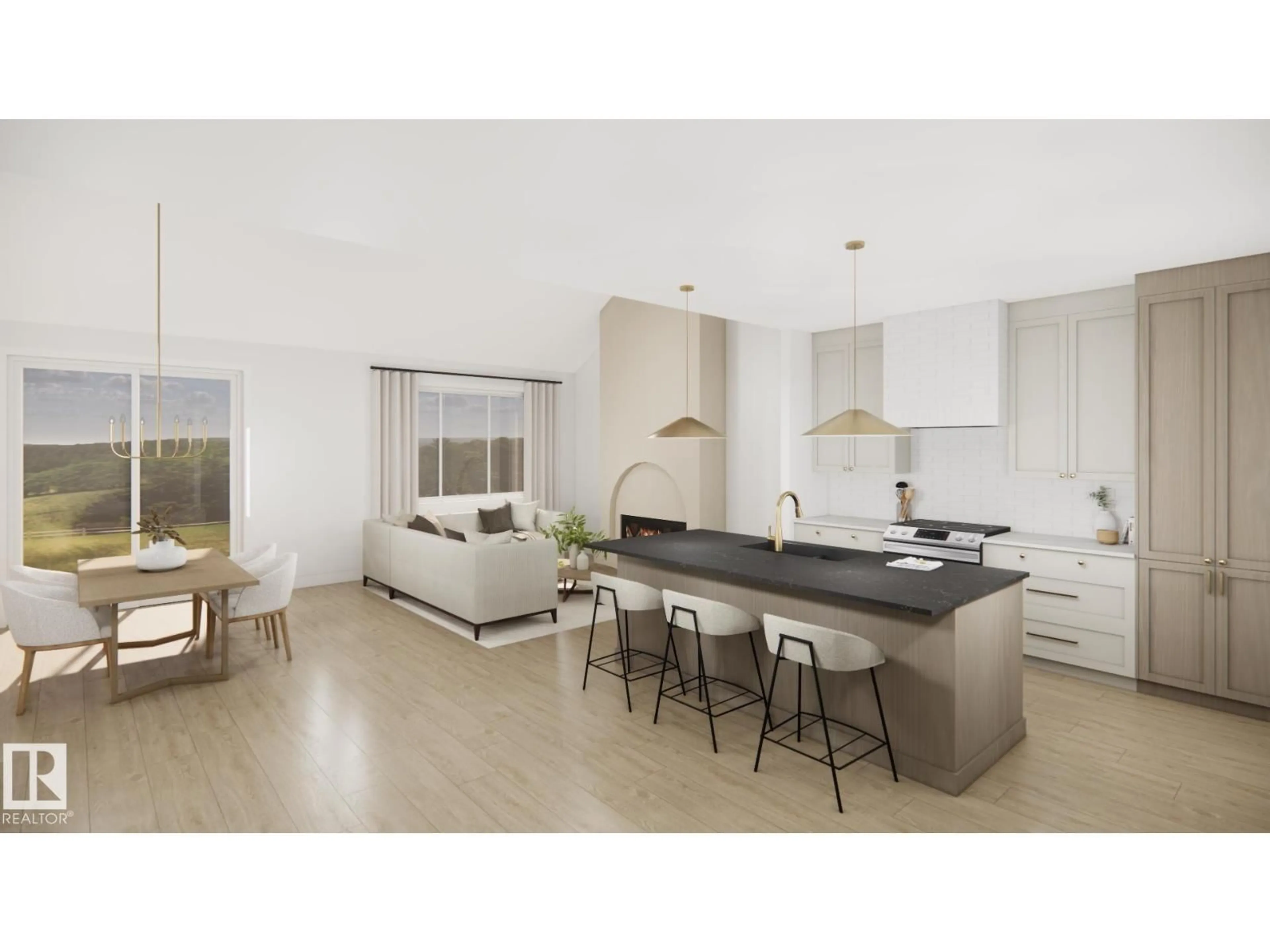 Open concept kitchen, unknown for 21 SYDWYCK CI, Spruce Grove Alberta T7X4C9