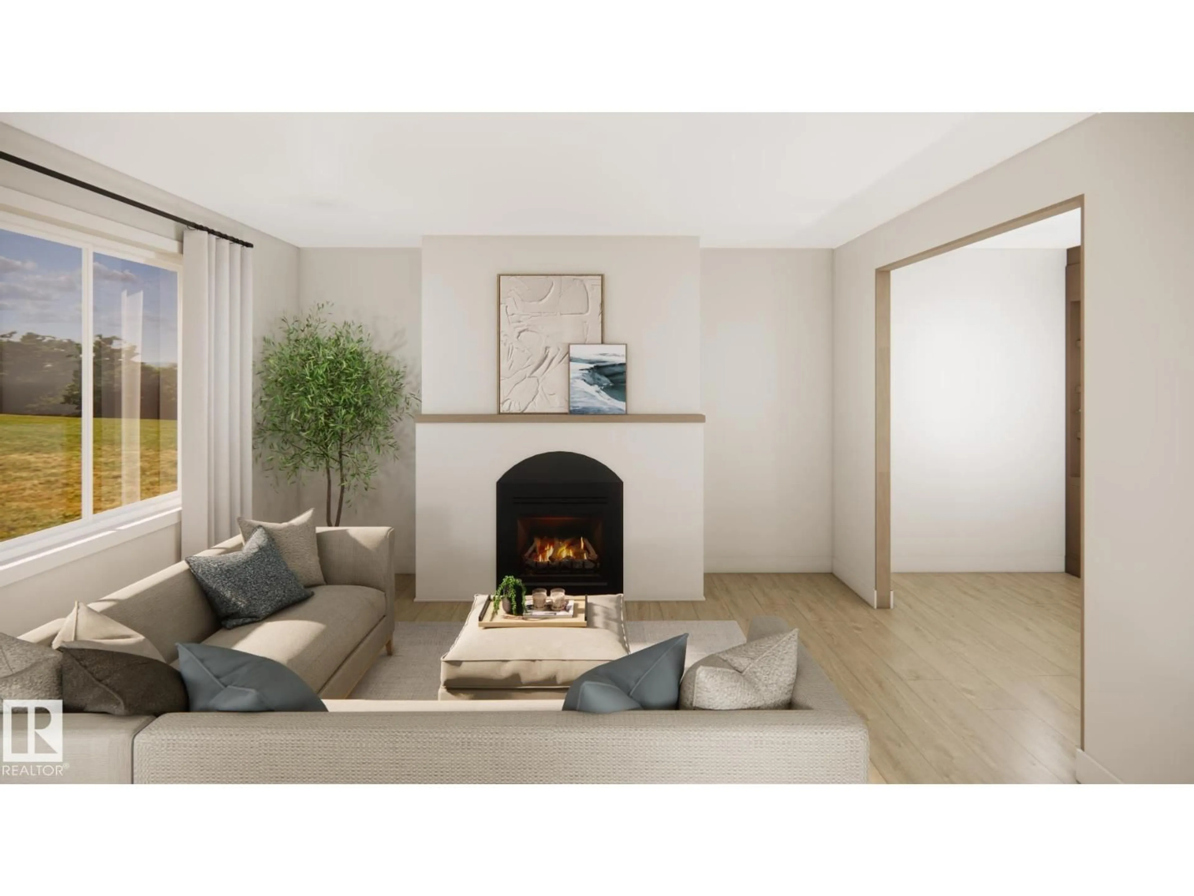 Living room with furniture, unknown for 8 DARBY CR, Spruce Grove Alberta T7X0W9