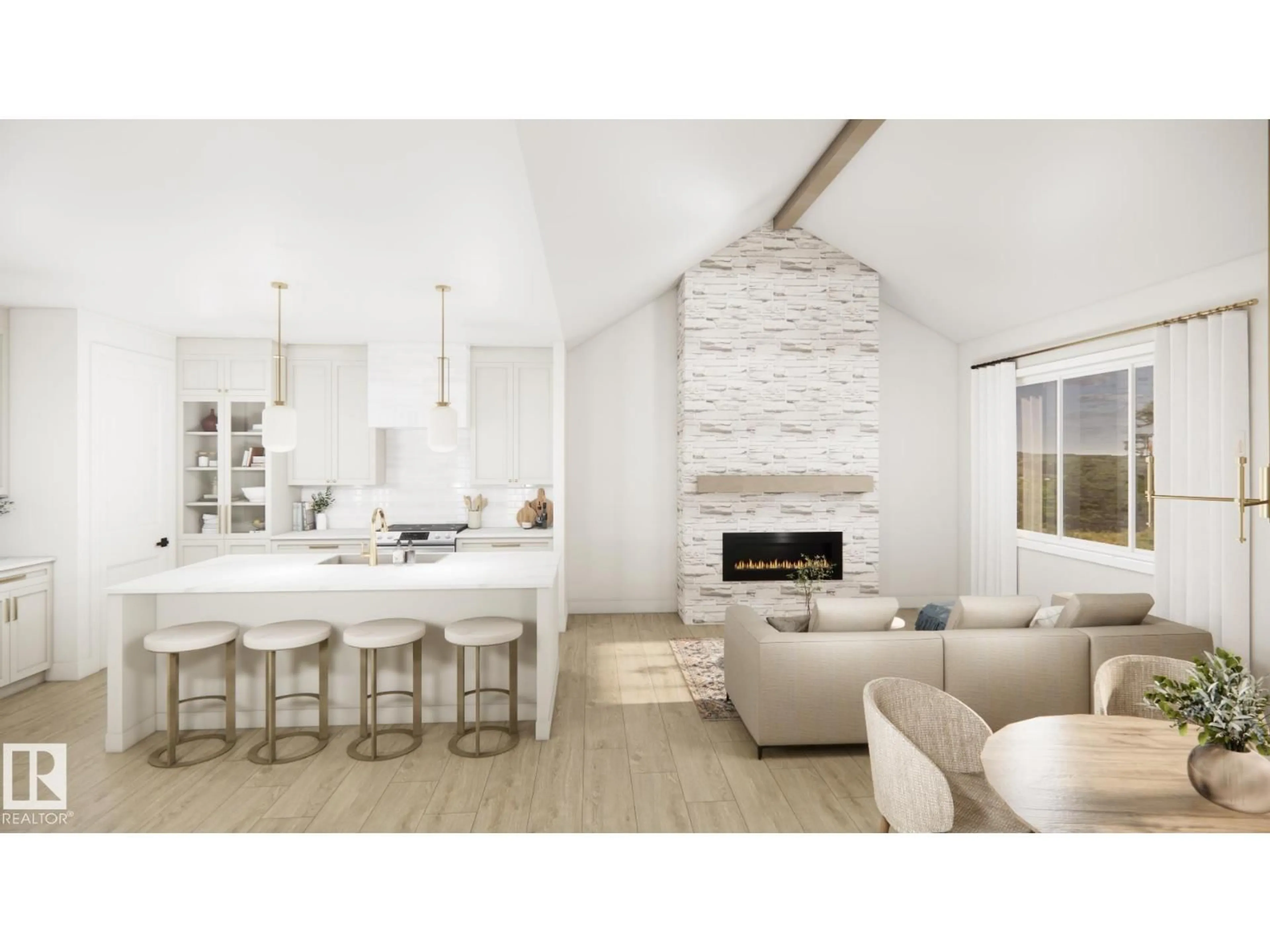 Open concept kitchen, ceramic/tile floor for 213 DEER PARK BV, Spruce Grove Alberta T7X0X1