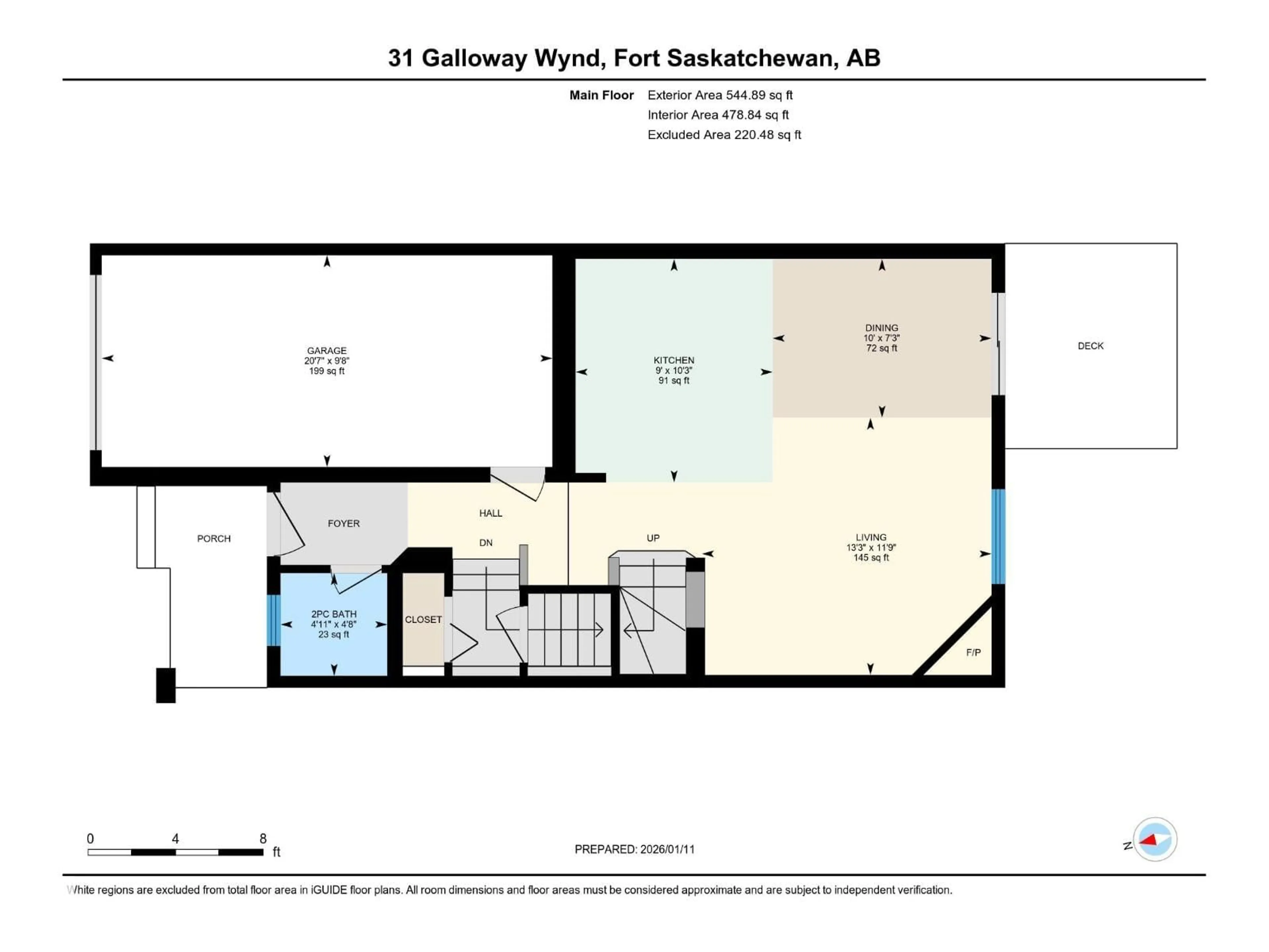 Floor plan for 31 GALLOWAY WD, Fort Saskatchewan Alberta T8L0A3