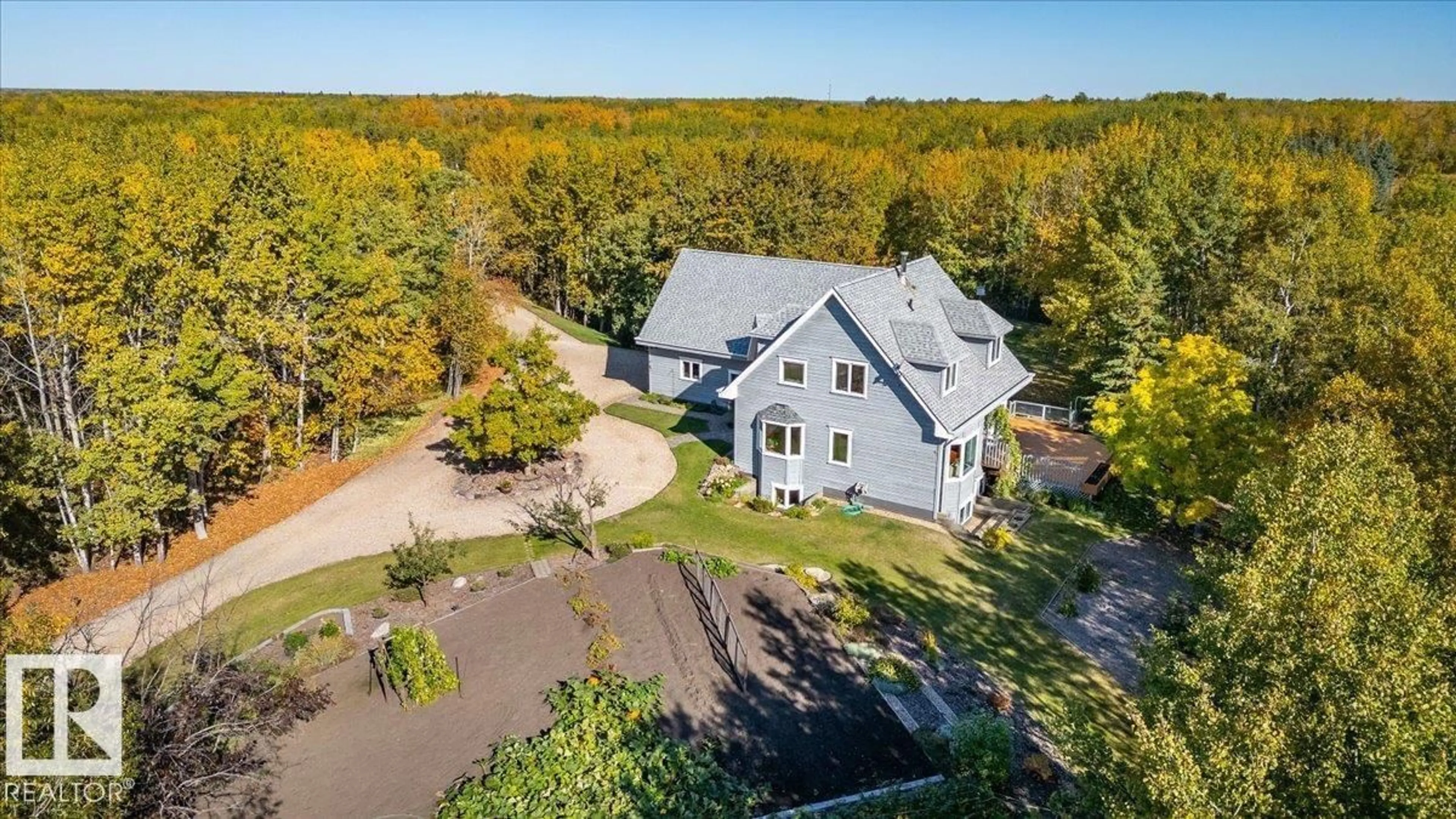 A pic from outside/outdoor area/front of a property/back of a property/a pic from drone, unknown for 51213 RGE ROAD 222, Rural Strathcona County Alberta T8C1H2