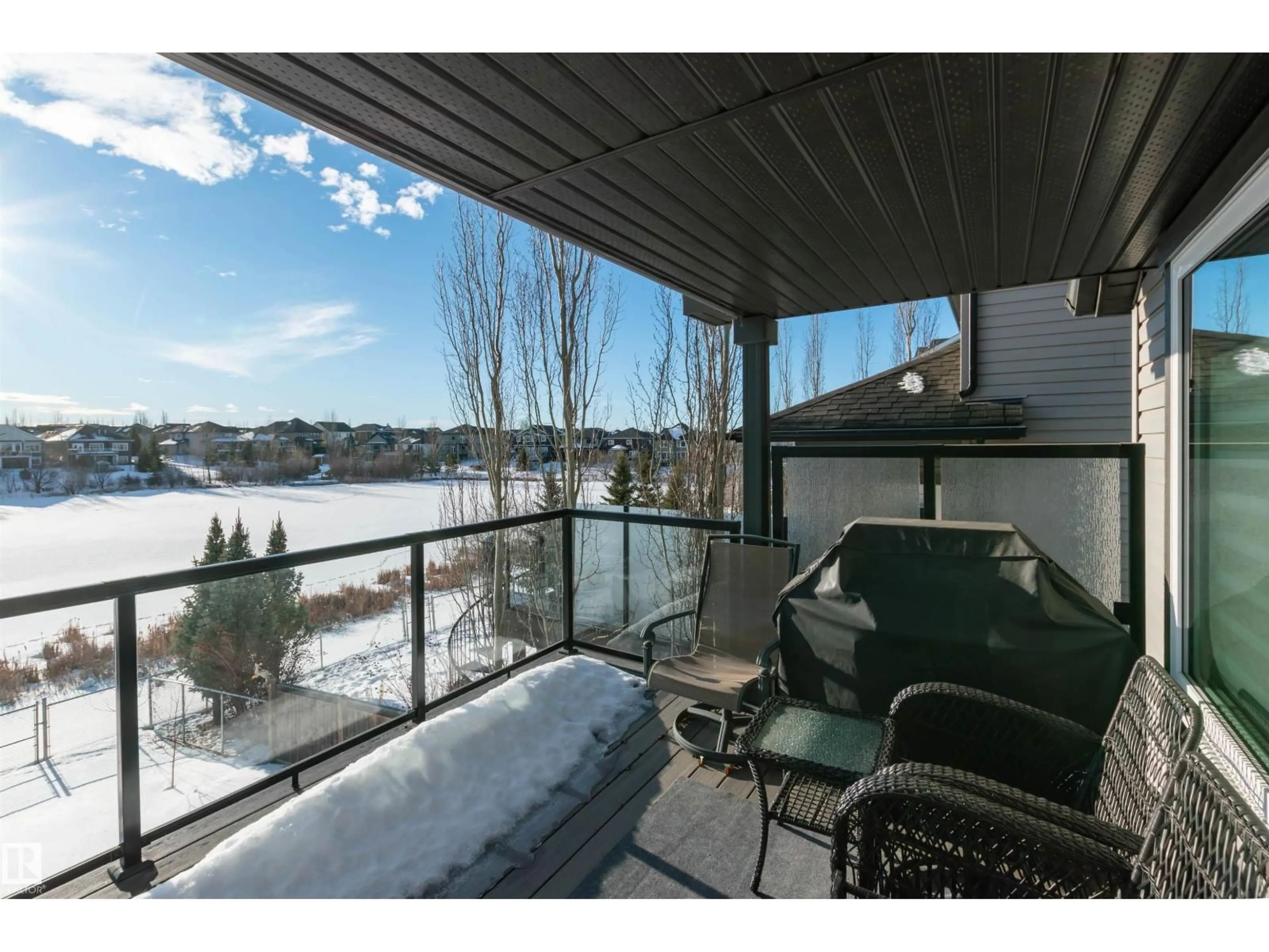 Patio, water/lake/river/ocean view for 466 CHURCHILL CR, Sherwood Park Alberta T8H0R9