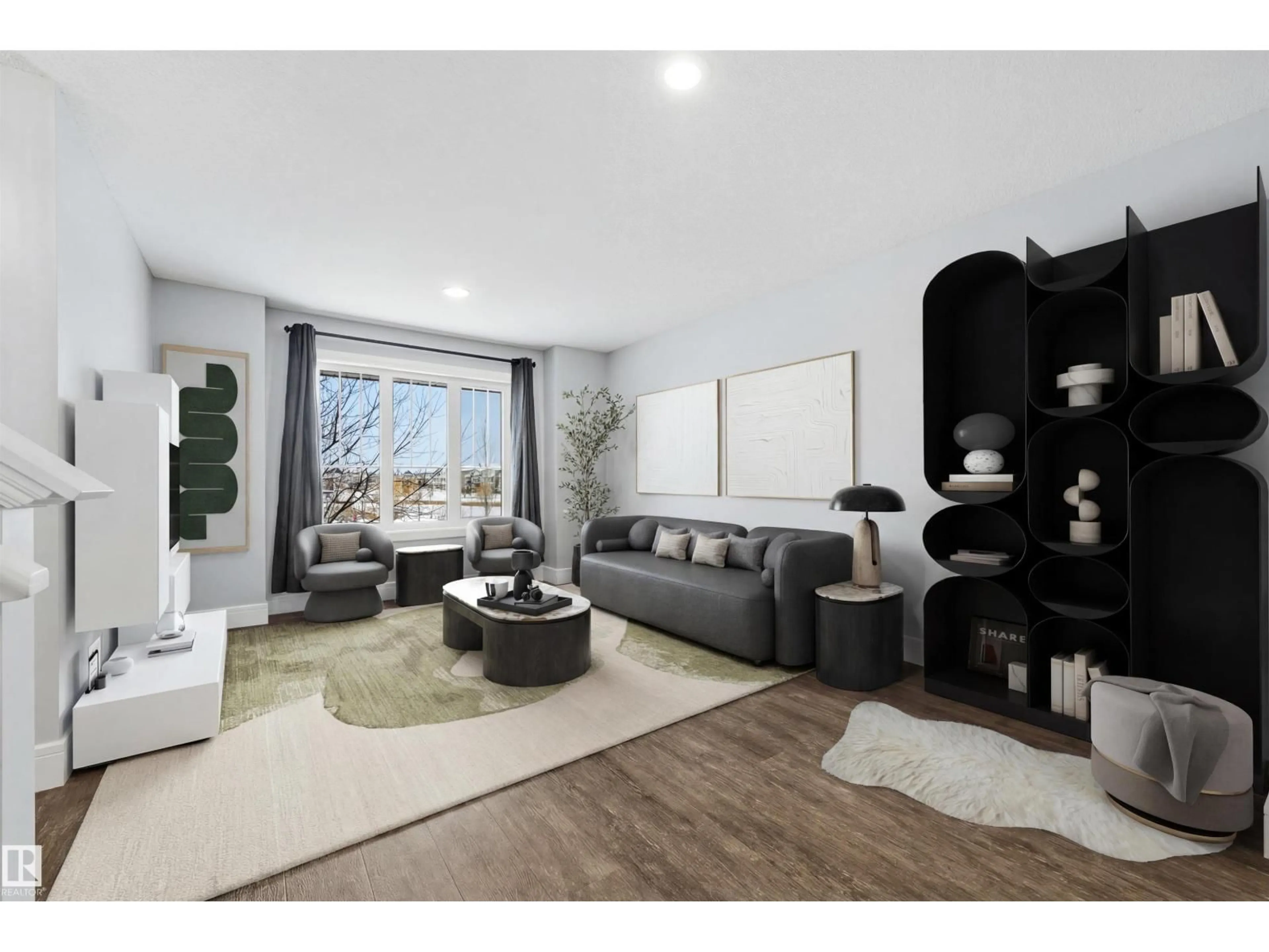 Living room with furniture, unknown for 281 DESROCHERS BV, Edmonton Alberta T6W3H9