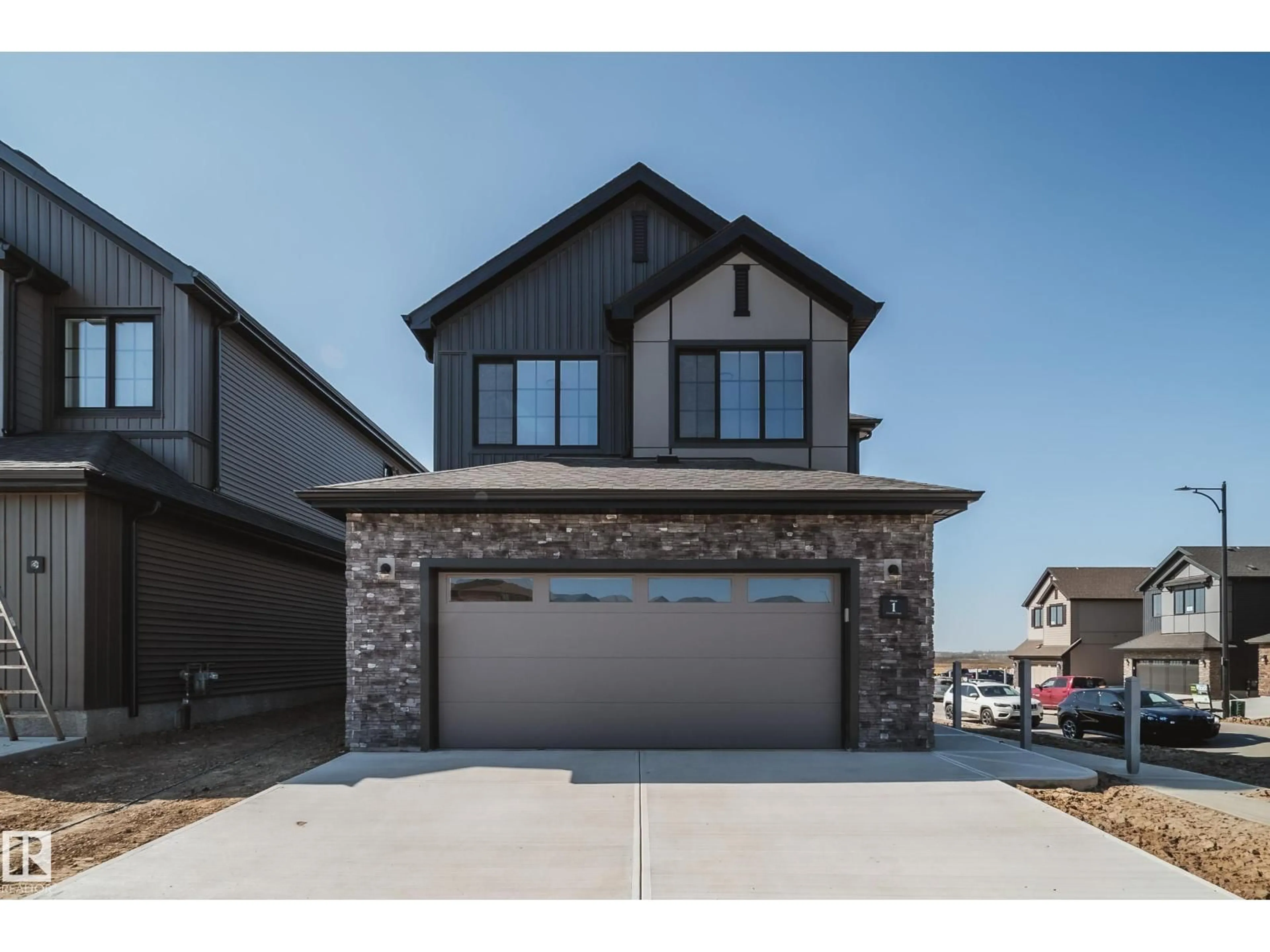Home with brick exterior material, street for 1 CLOUTIER CL, St. Albert Alberta T8T2C9