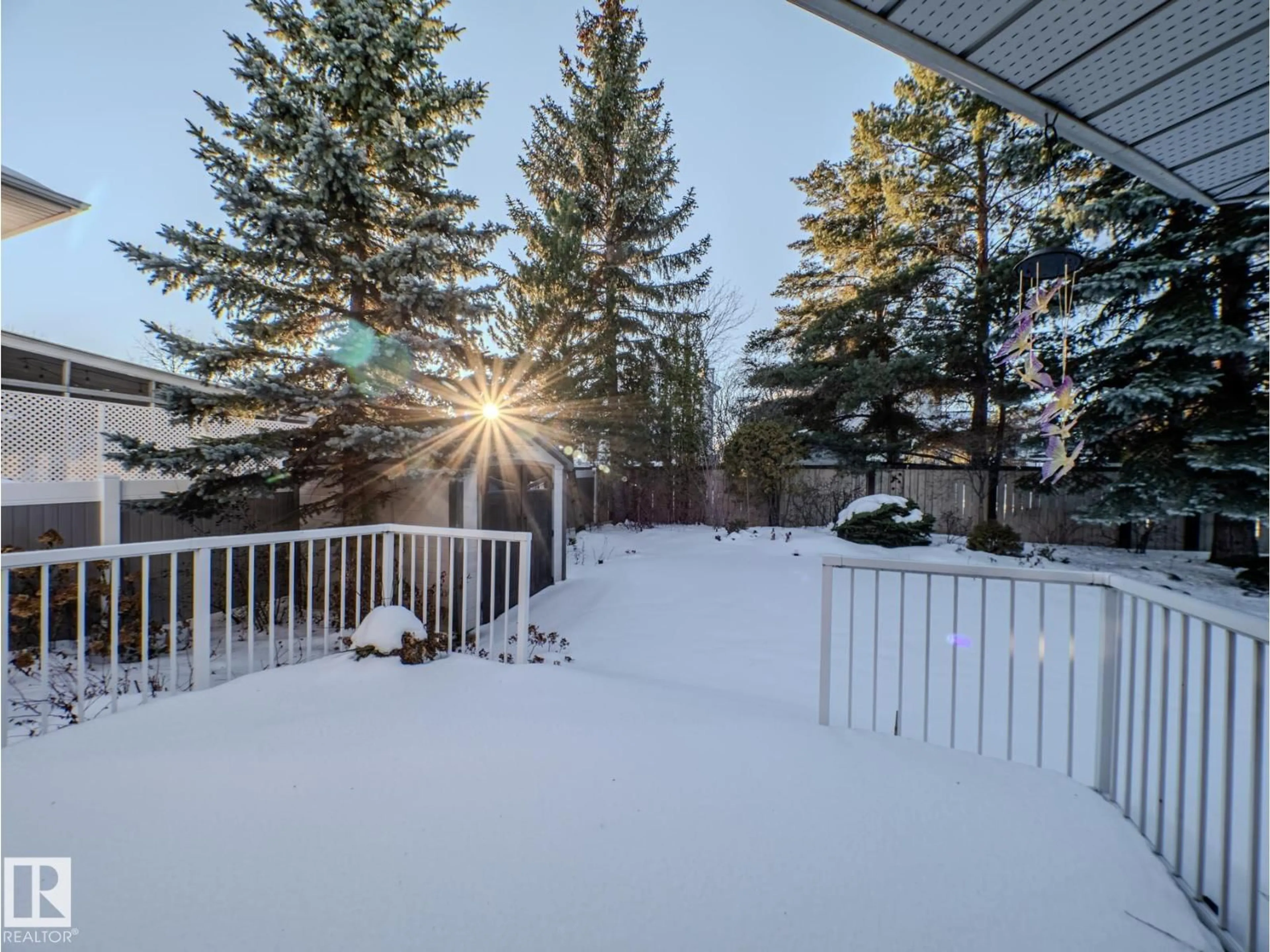 Patio, forest/trees view for 114 MEADOWVIEW DR, Sherwood Park Alberta T8H1M4