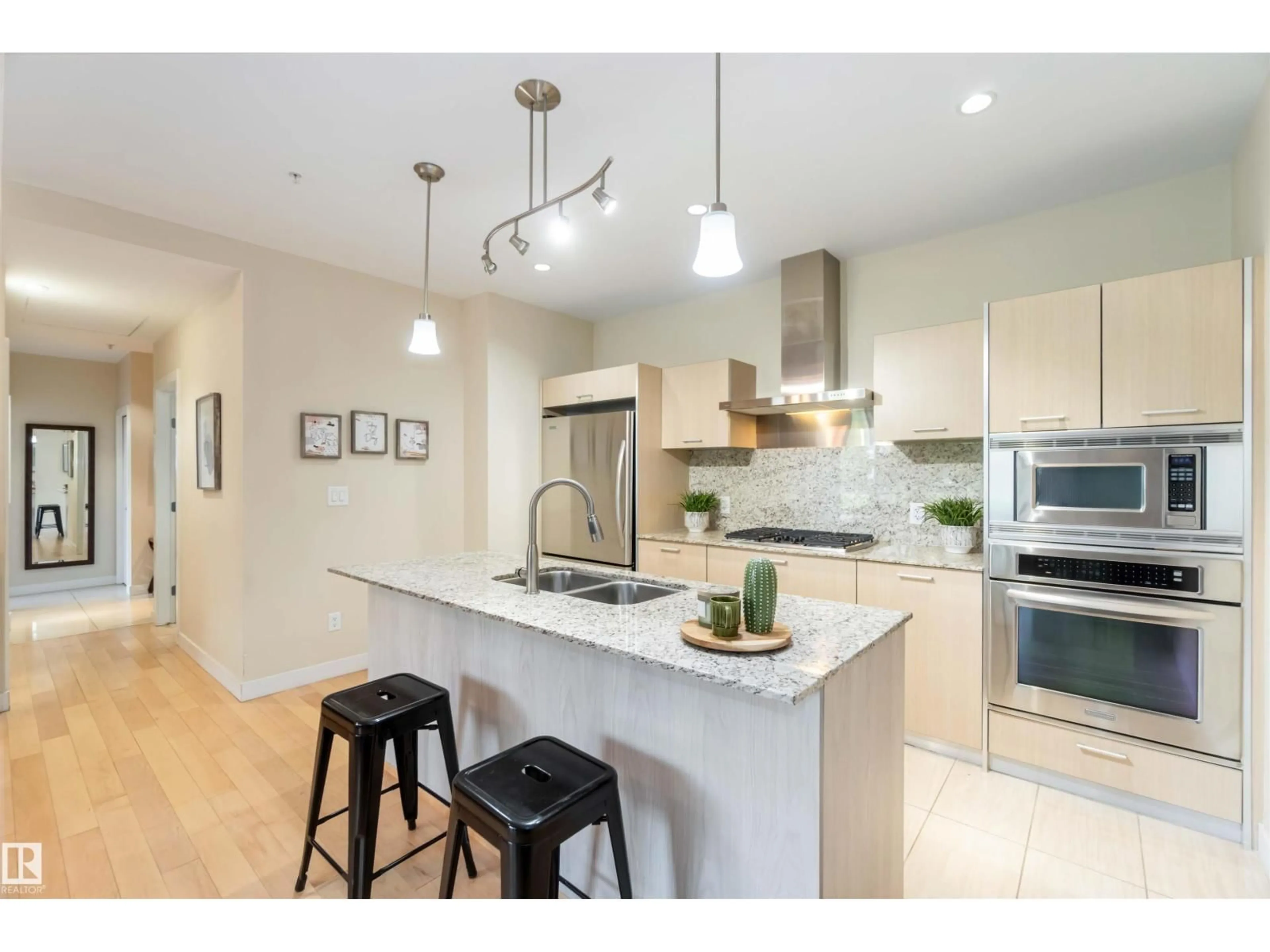Open concept kitchen, unknown for #108 - 2504 109 ST, Edmonton Alberta T6J2H3
