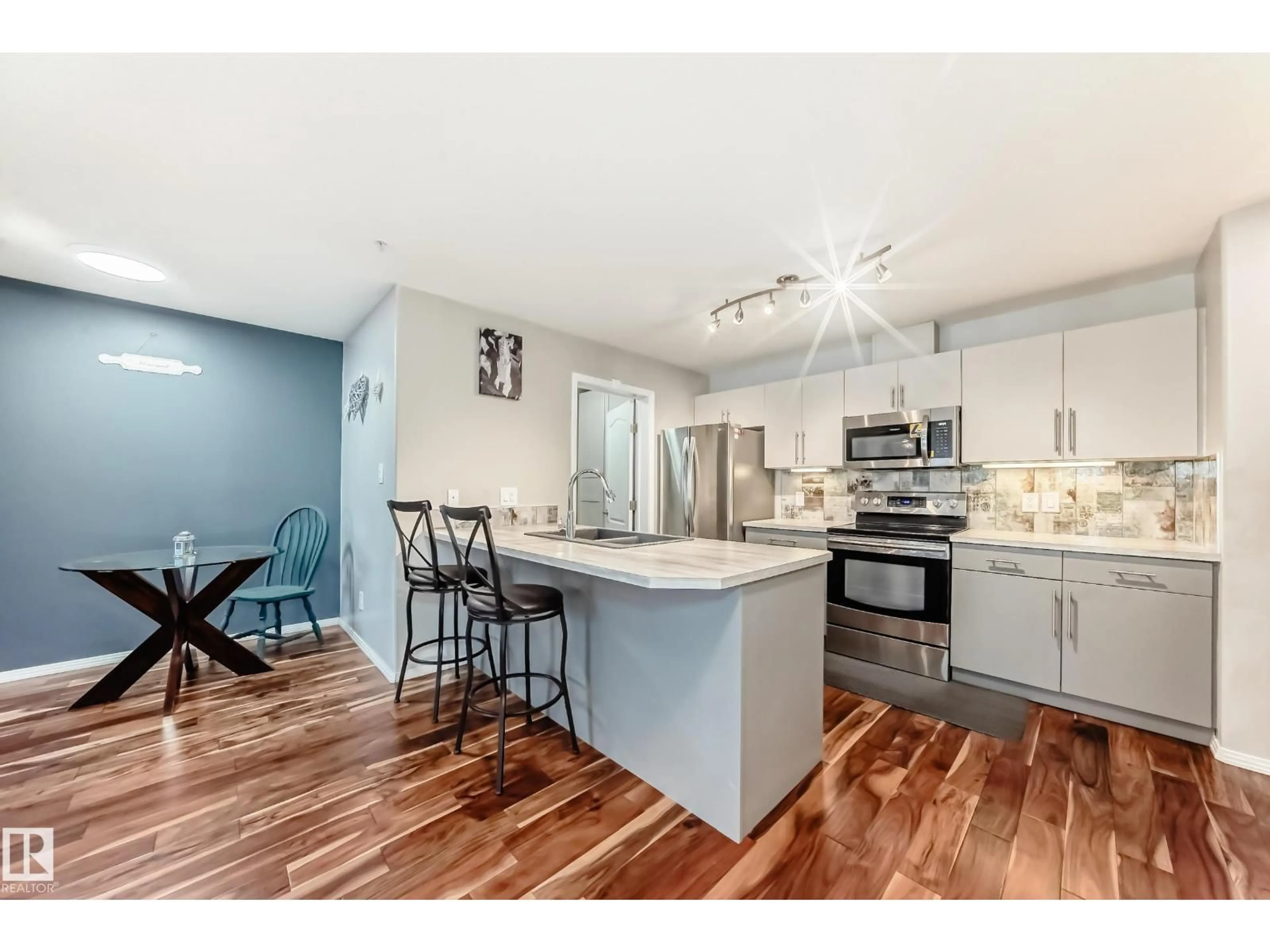 Open concept kitchen, unknown for 592 - 230 HOOKE RD, Edmonton Alberta T5A5H2