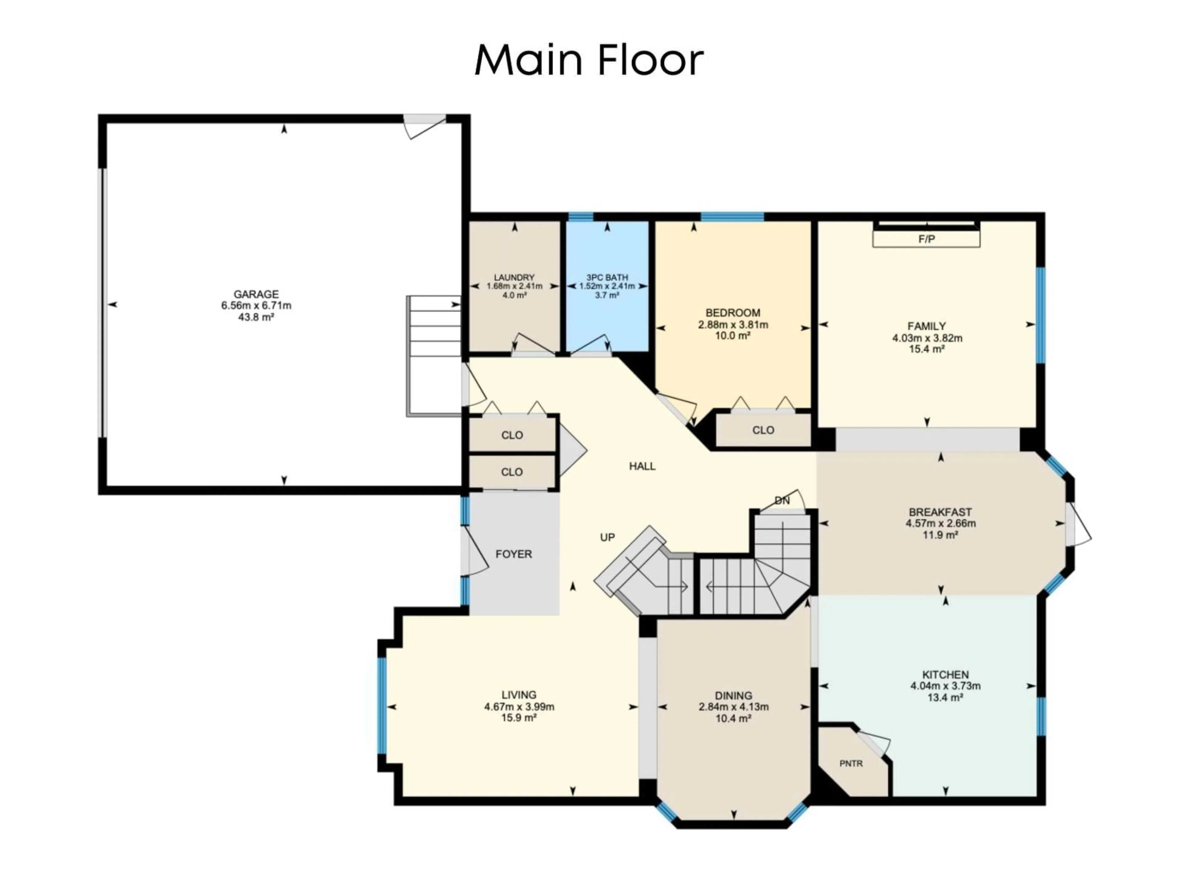 Floor plan for 926 THOMPSON PL, Edmonton Alberta T6R3K4