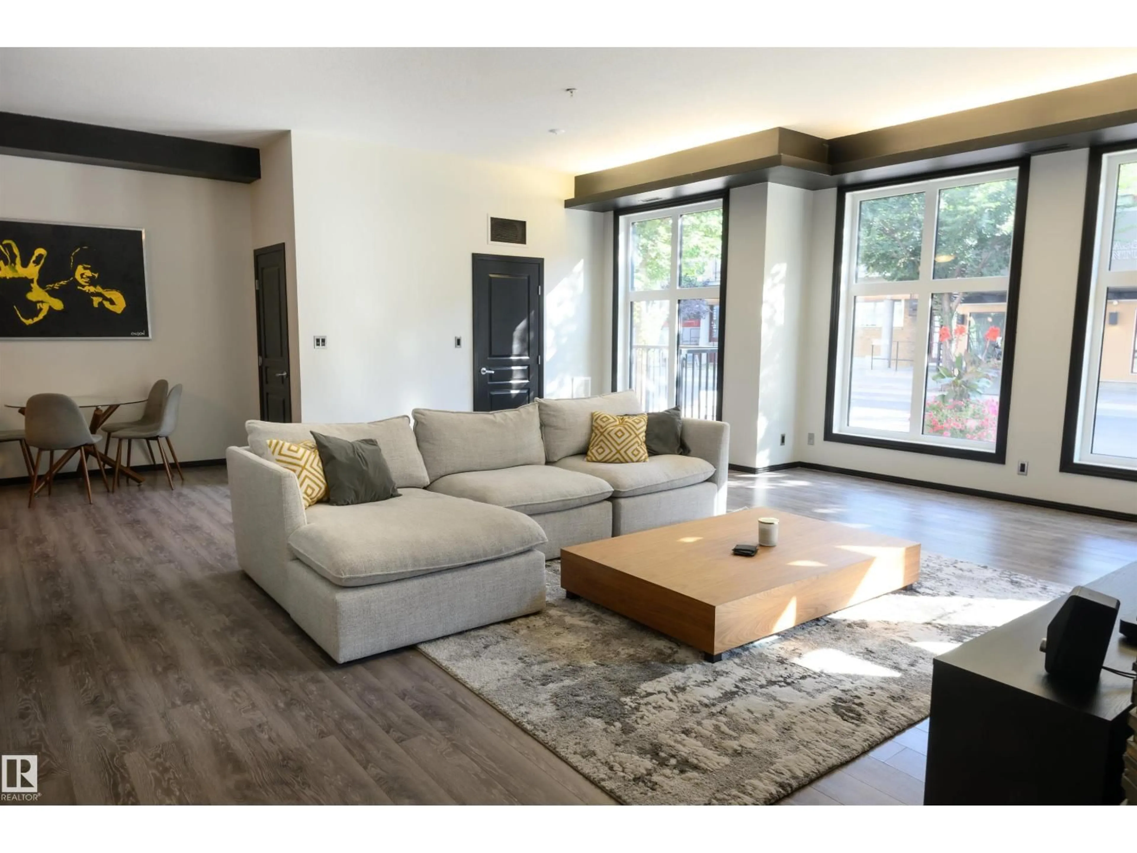 Living room with furniture, unknown for #106 - 10531 117 ST, Edmonton Alberta T5H0A8