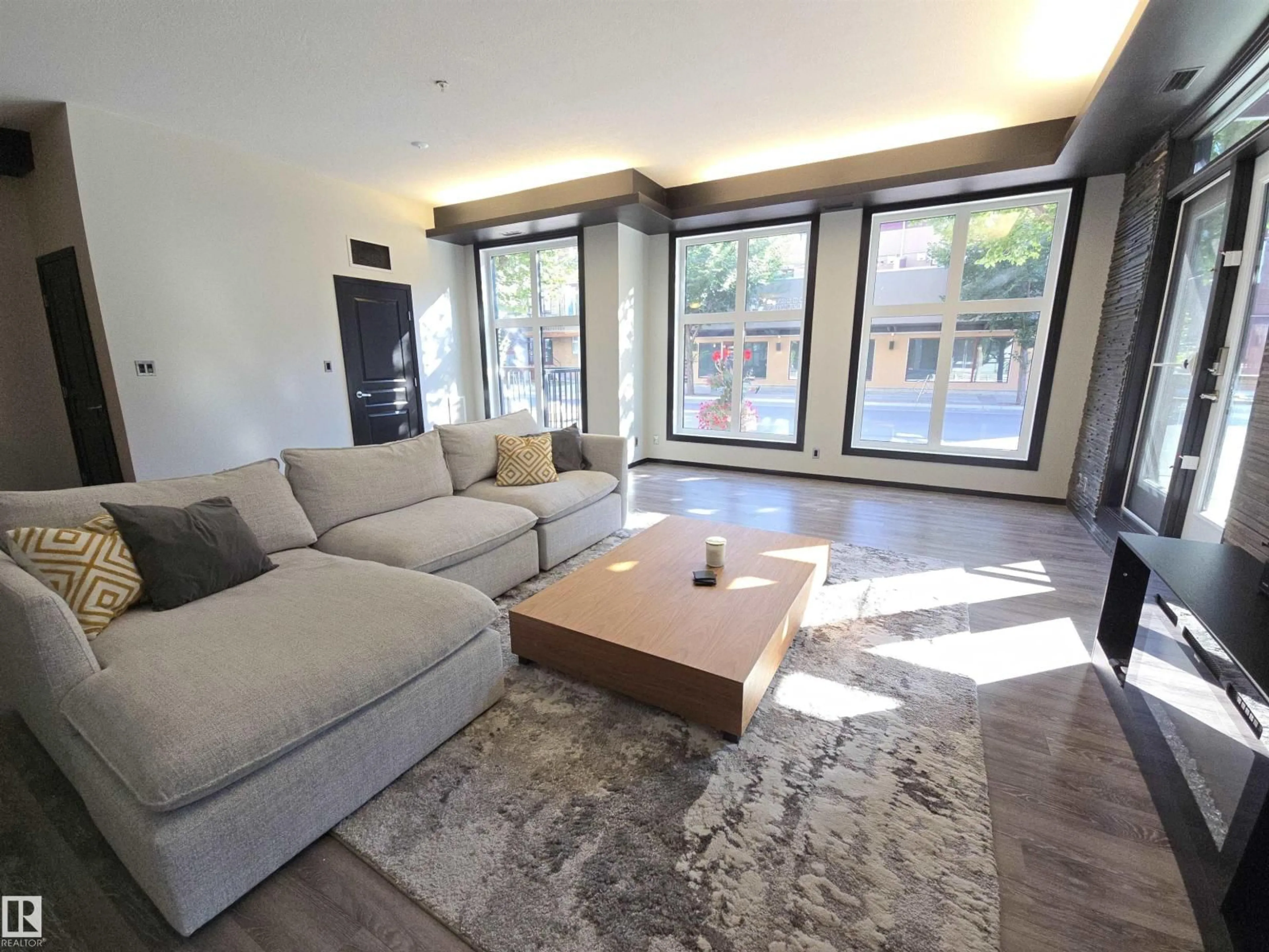 Living room with furniture, unknown for #106 - 10531 117 ST, Edmonton Alberta T5H0A8