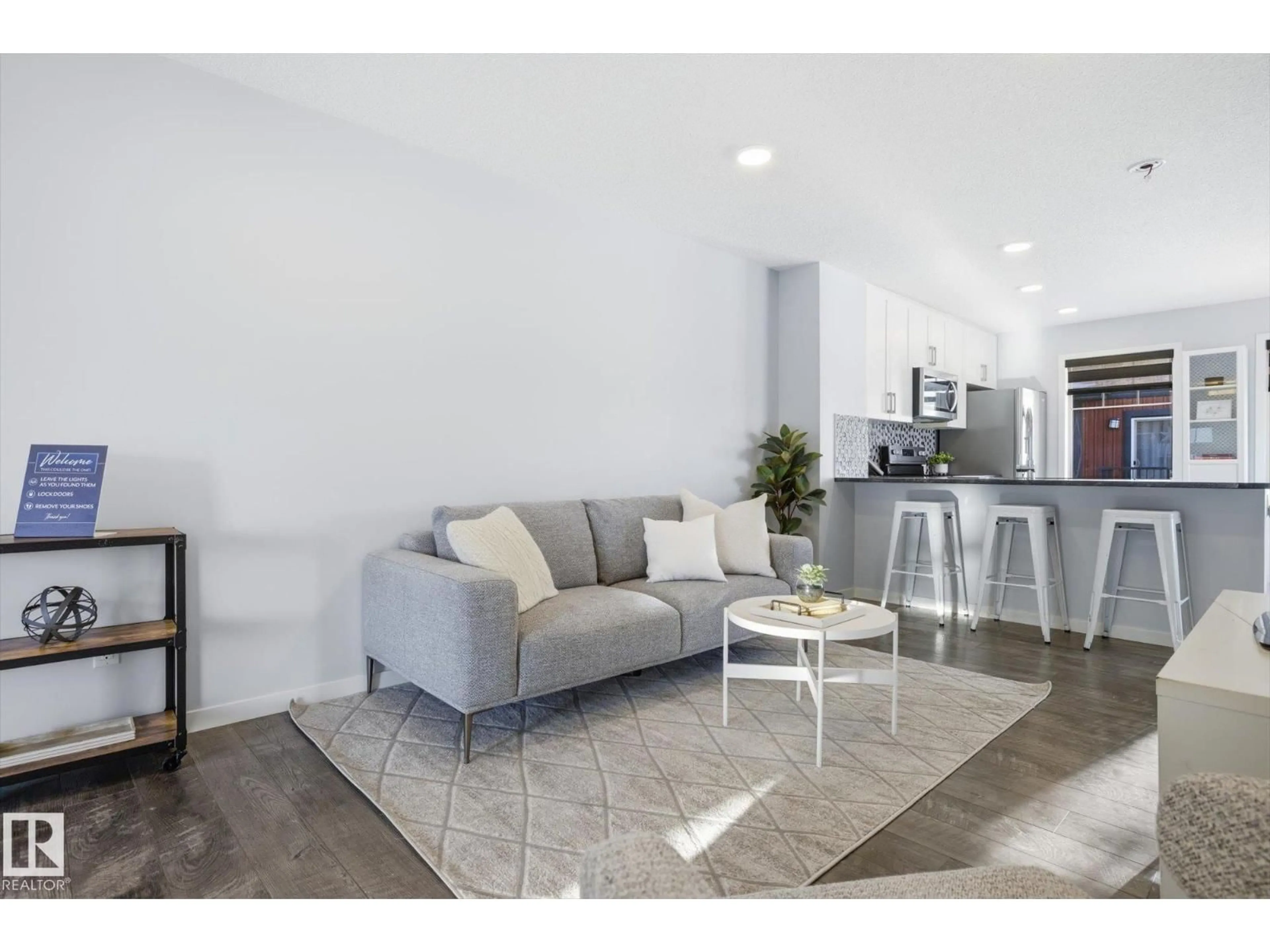 Living room with furniture, unknown for #111 - 3305 ORCHARDS LI, Edmonton Alberta T6X2H1