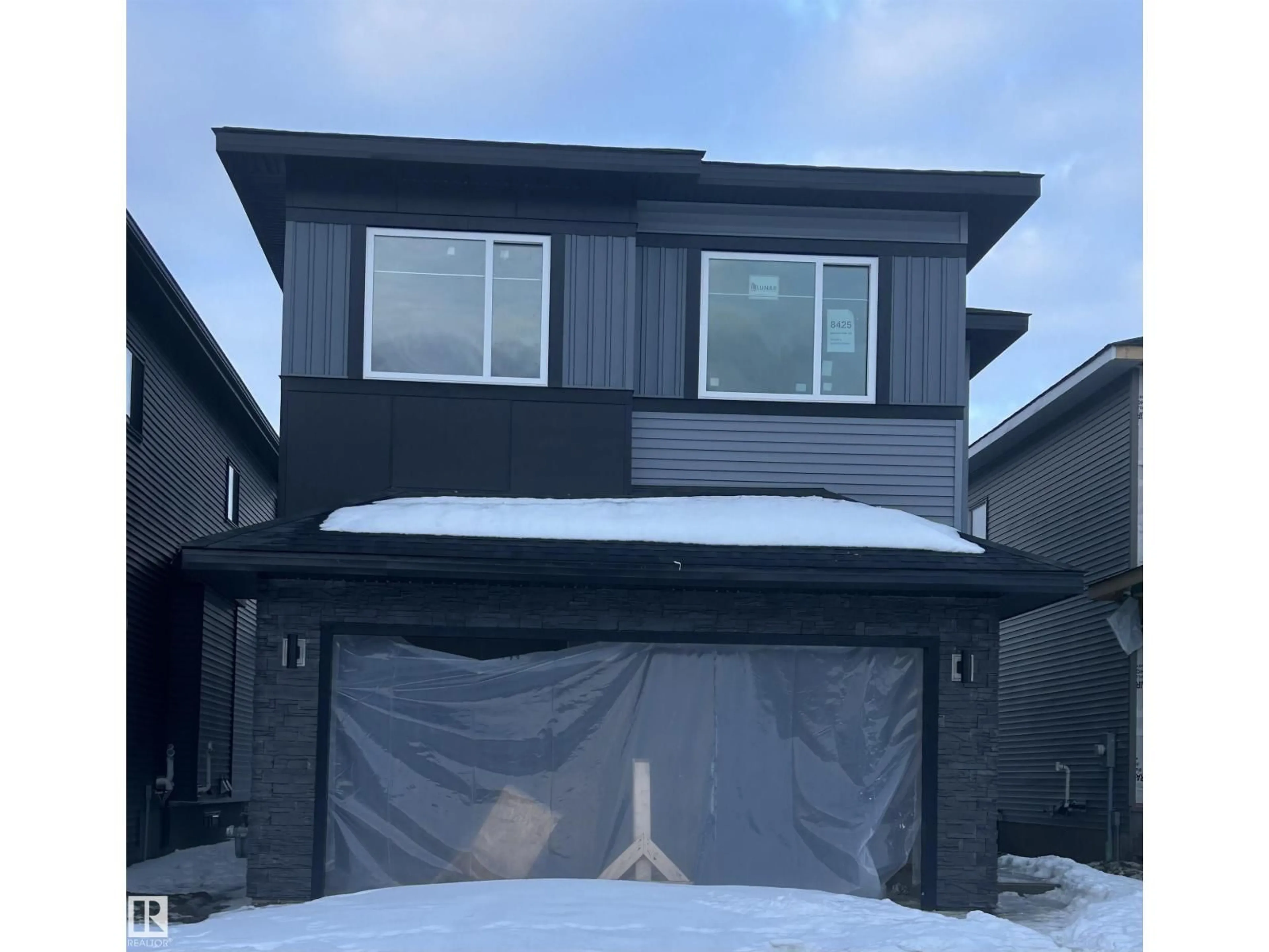 Home with vinyl exterior material, street for SW - 8425 MAYDAY LINK LI, Edmonton Alberta T6X3G1