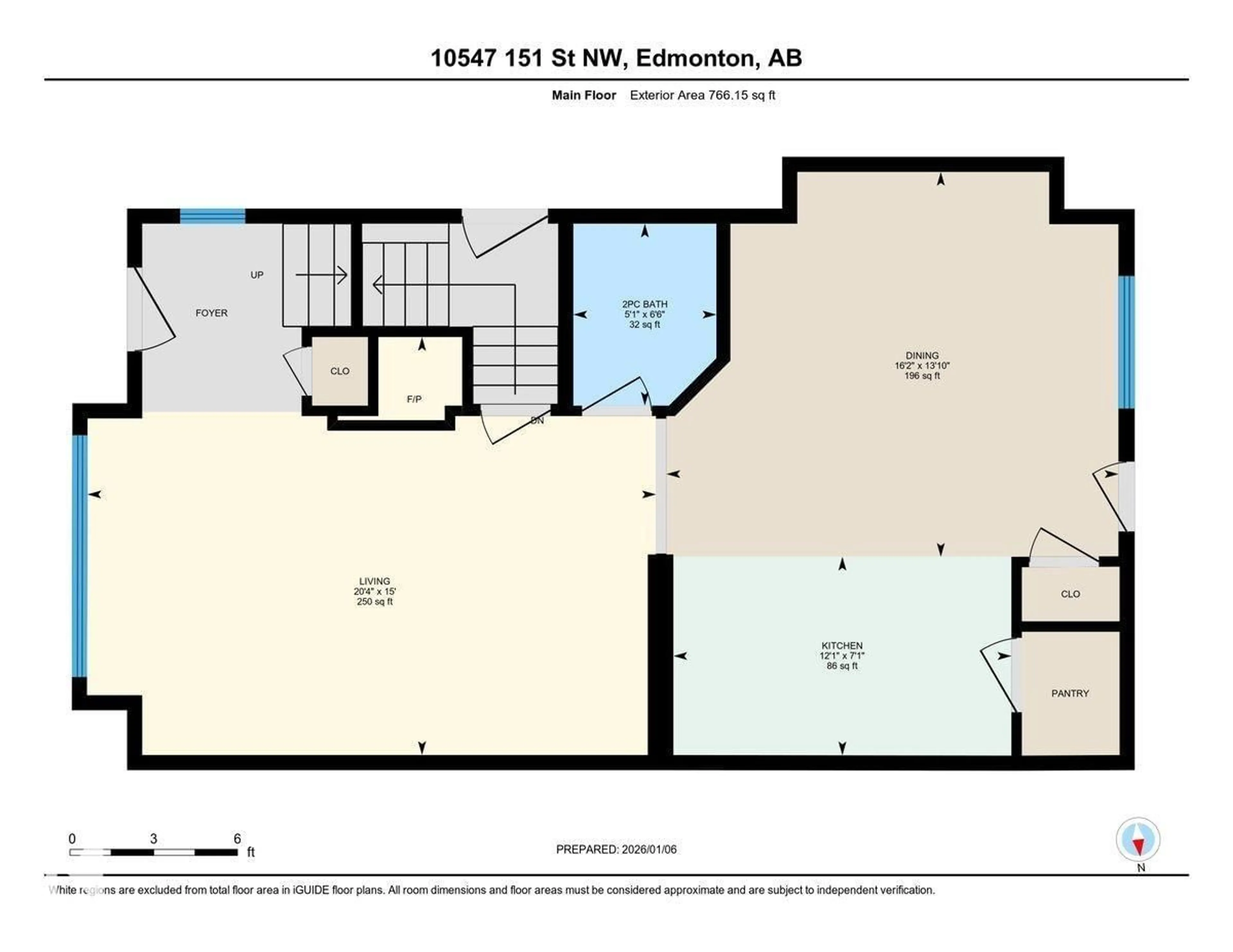 Floor plan for 10547 151 ST, Edmonton Alberta T5P1V2