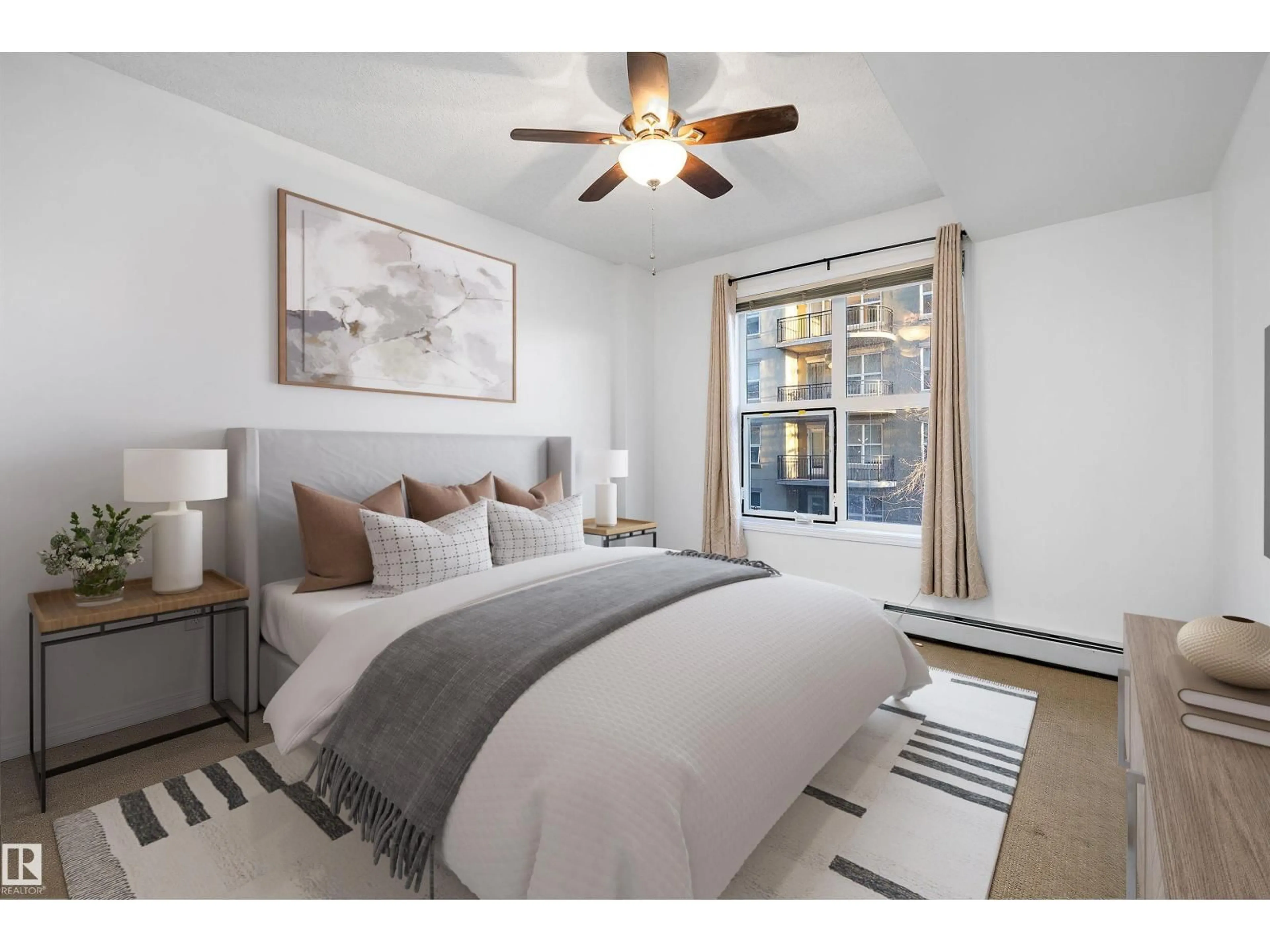 Bedroom with bed, unknown for #1-208 - 4245 139 AV, Edmonton Alberta T5Y3E8