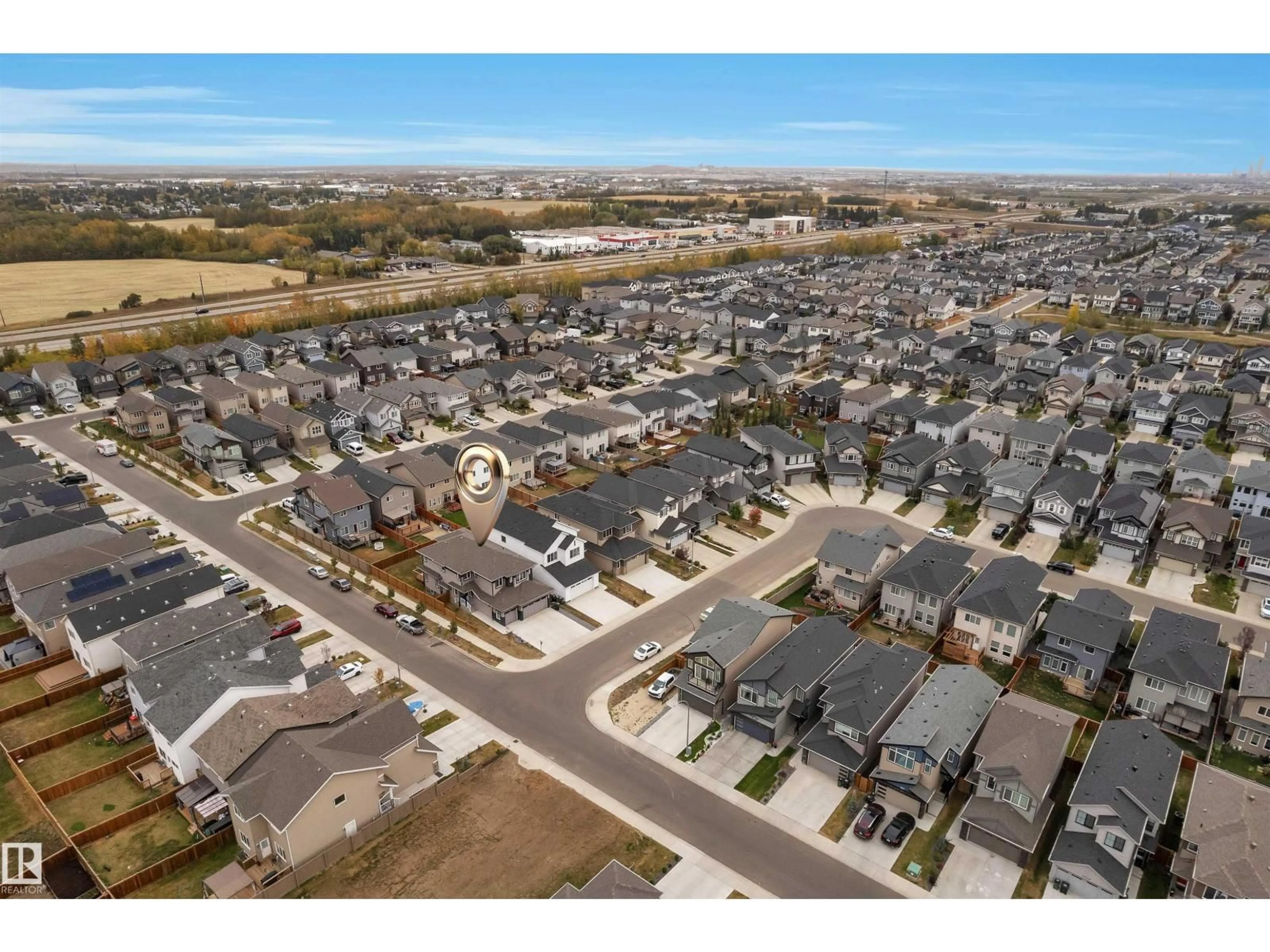 A pic from outside/outdoor area/front of a property/back of a property/a pic from drone, street for 22534 98A AV, Edmonton Alberta T5T7R7