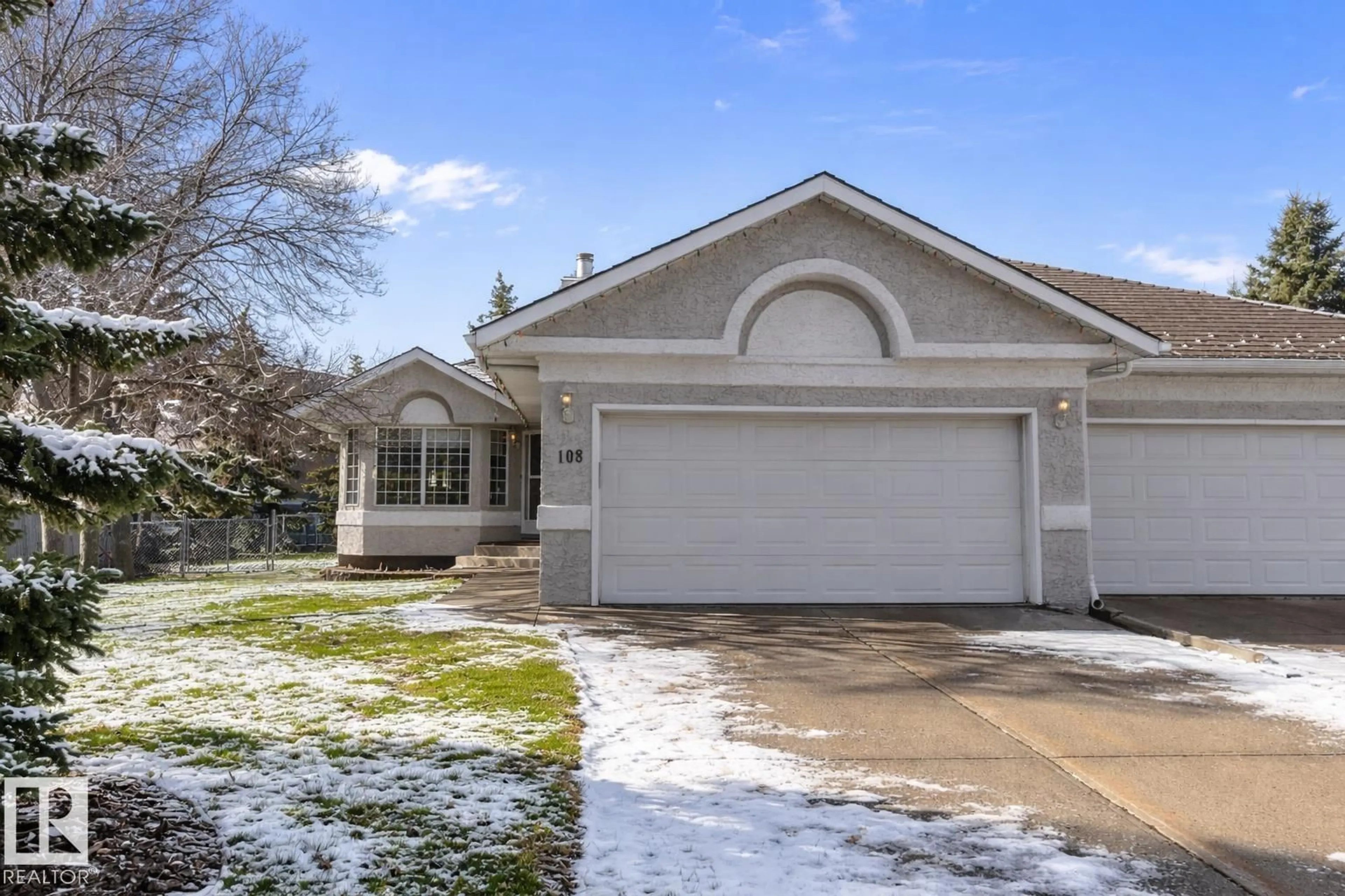 Home with vinyl exterior material, street for 108 IRONWOOD PL, Edmonton Alberta T6J6R4