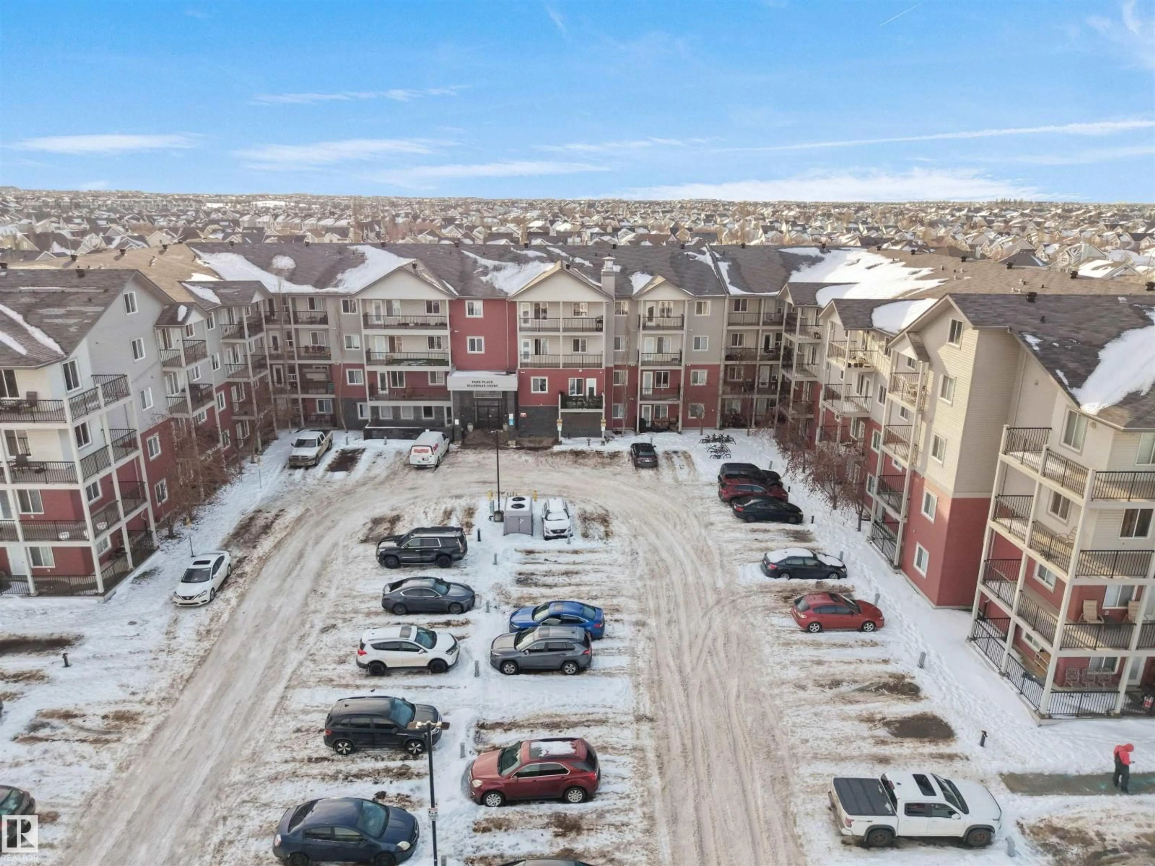 A pic from outside/outdoor area/front of a property/back of a property/a pic from drone, unknown for #306 - 111 EDWARDS DR, Edmonton Alberta T6X0A4