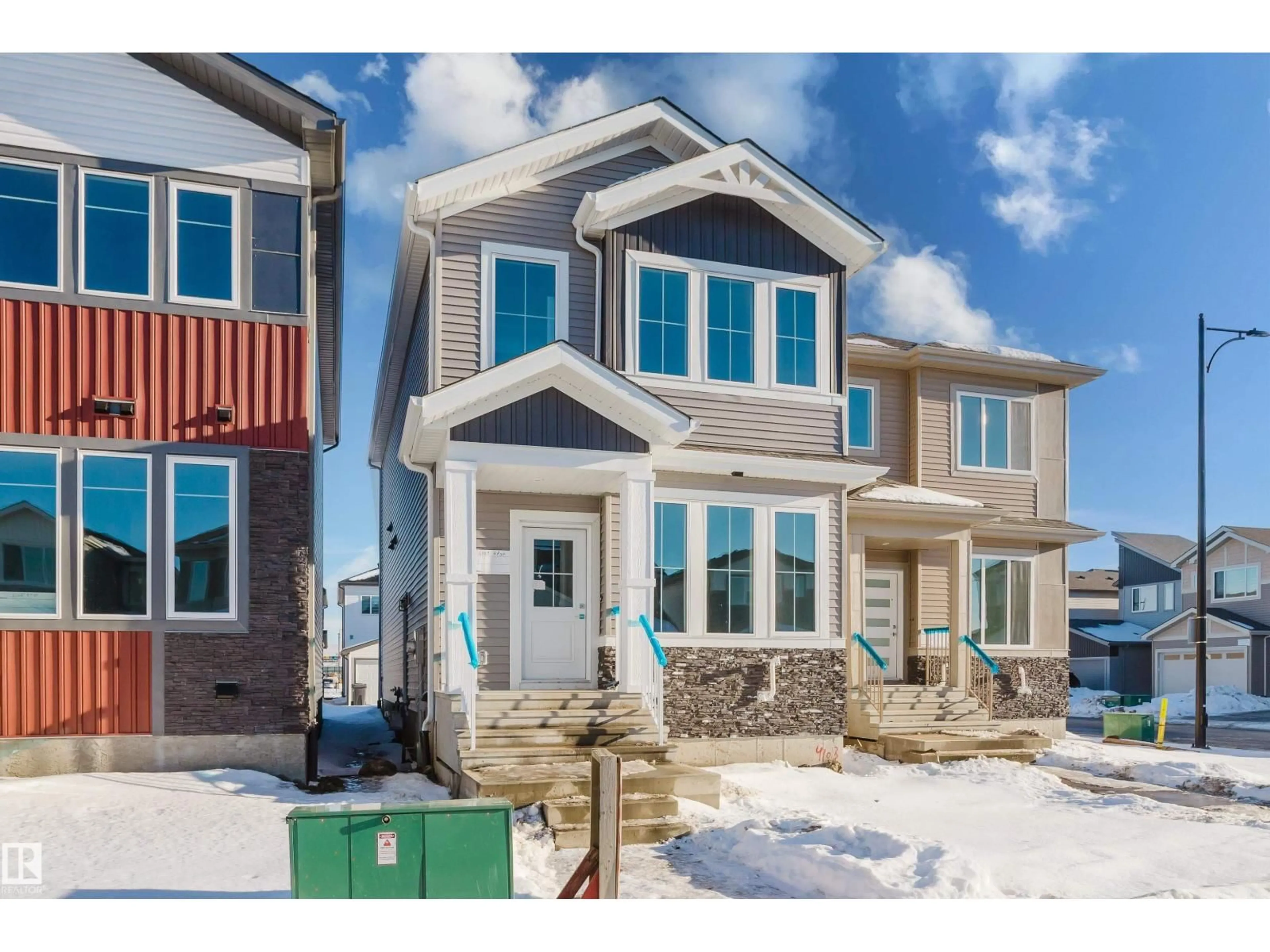 Home with vinyl exterior material, street for 4103 67 ST, Beaumont Alberta T4X3E9