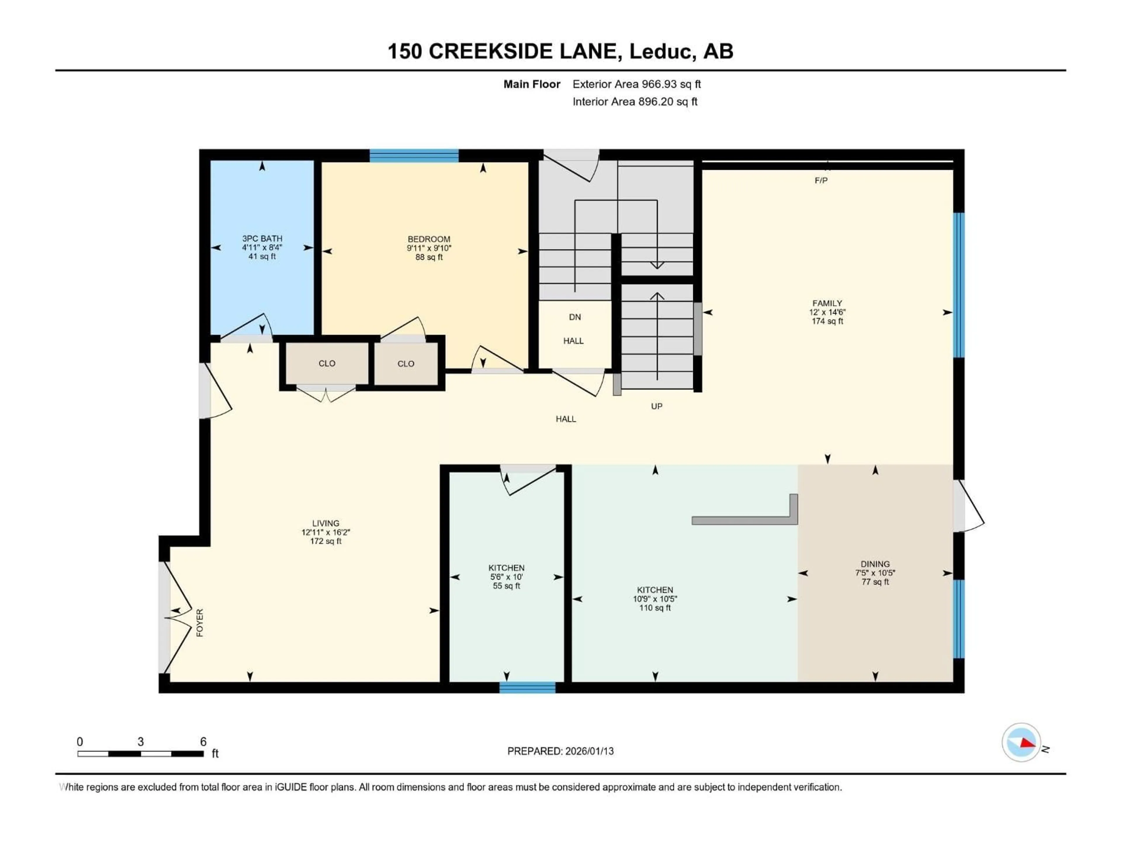 Floor plan for 150 CREEKSIDE LN, Leduc Alberta T9E1T1