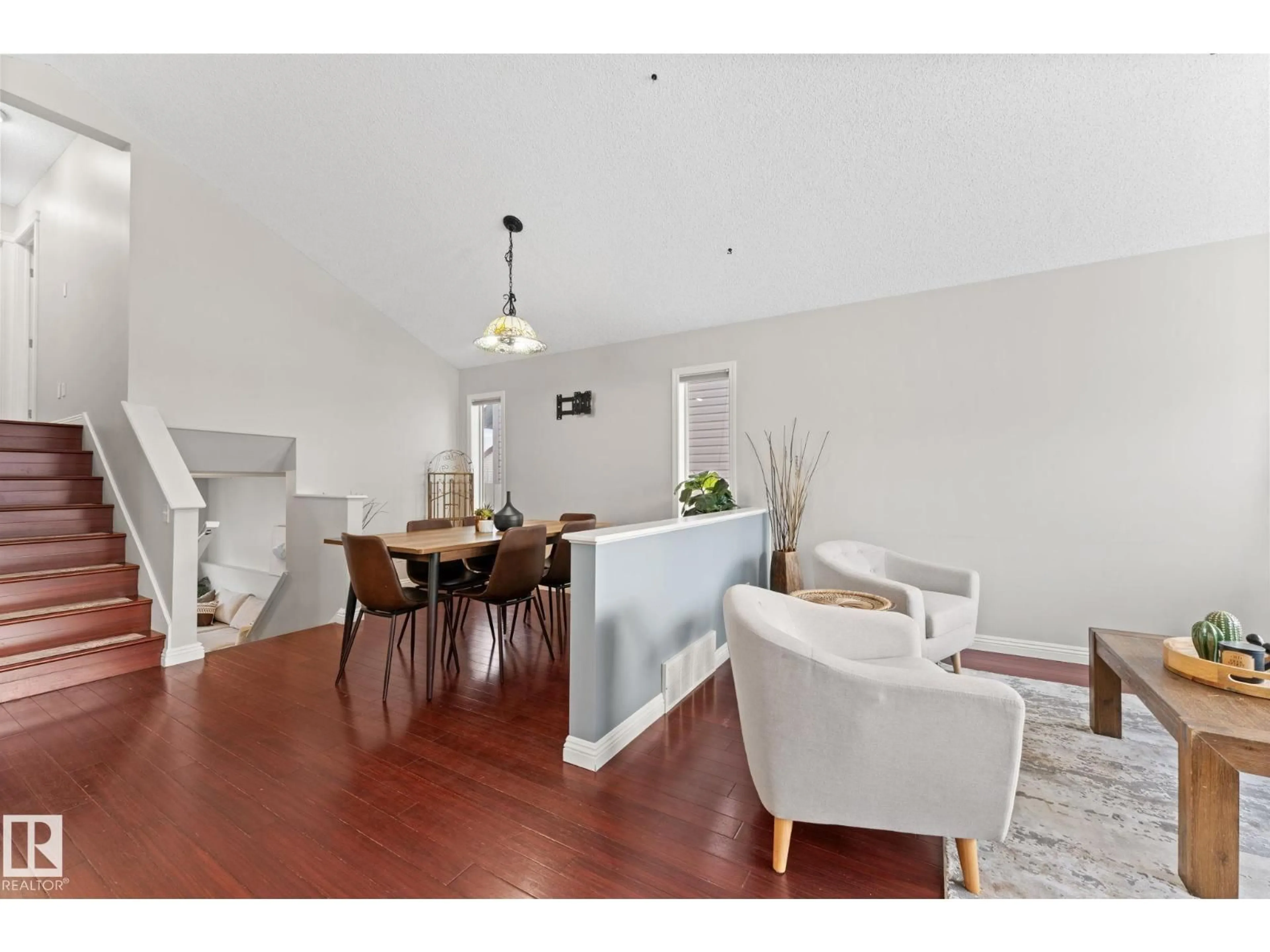 Living room with furniture, unknown for NW - 14076 152 AV, Edmonton Alberta T6V1T9