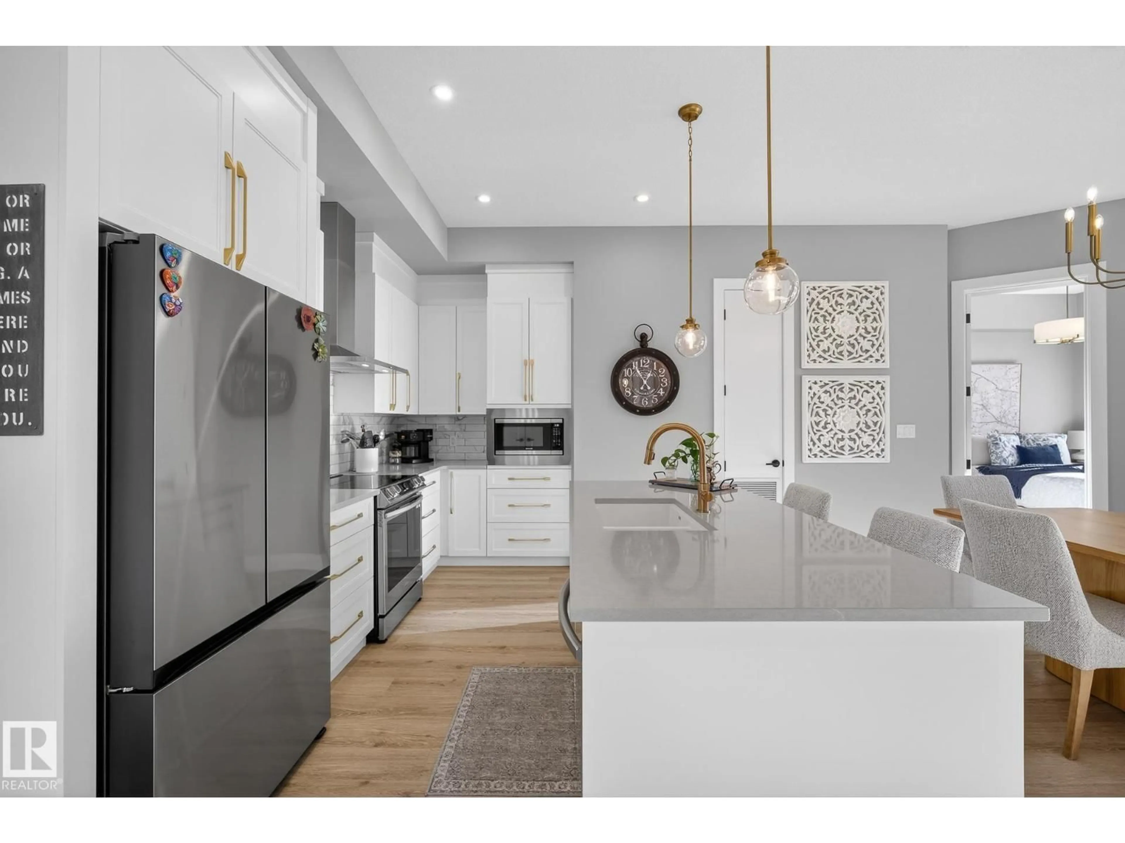 Open concept kitchen, unknown for 401 - 7471 MAY CM, Edmonton Alberta T6R0X5