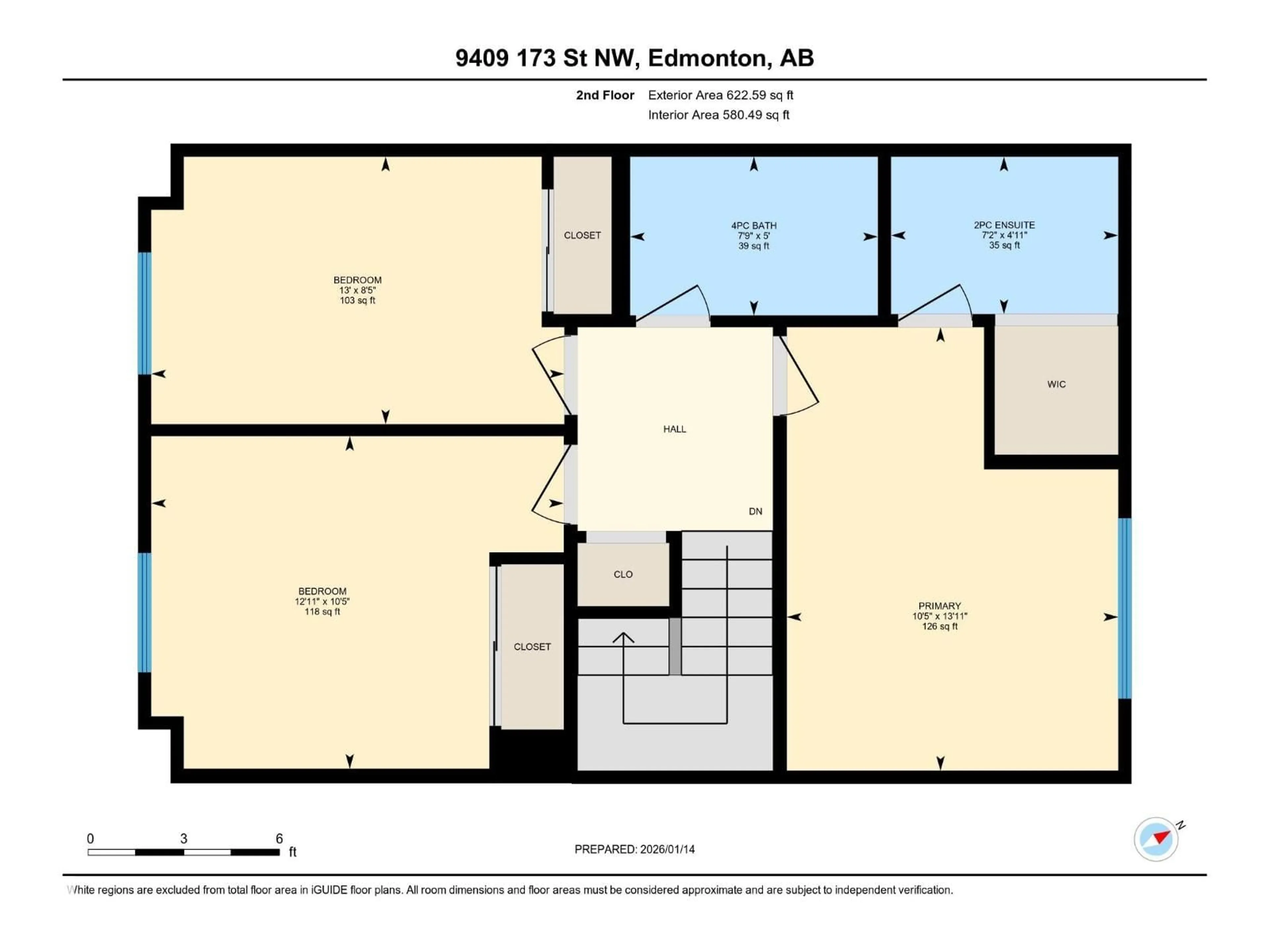 Floor plan for NW - 9409 173 ST, Edmonton Alberta T5T3G4