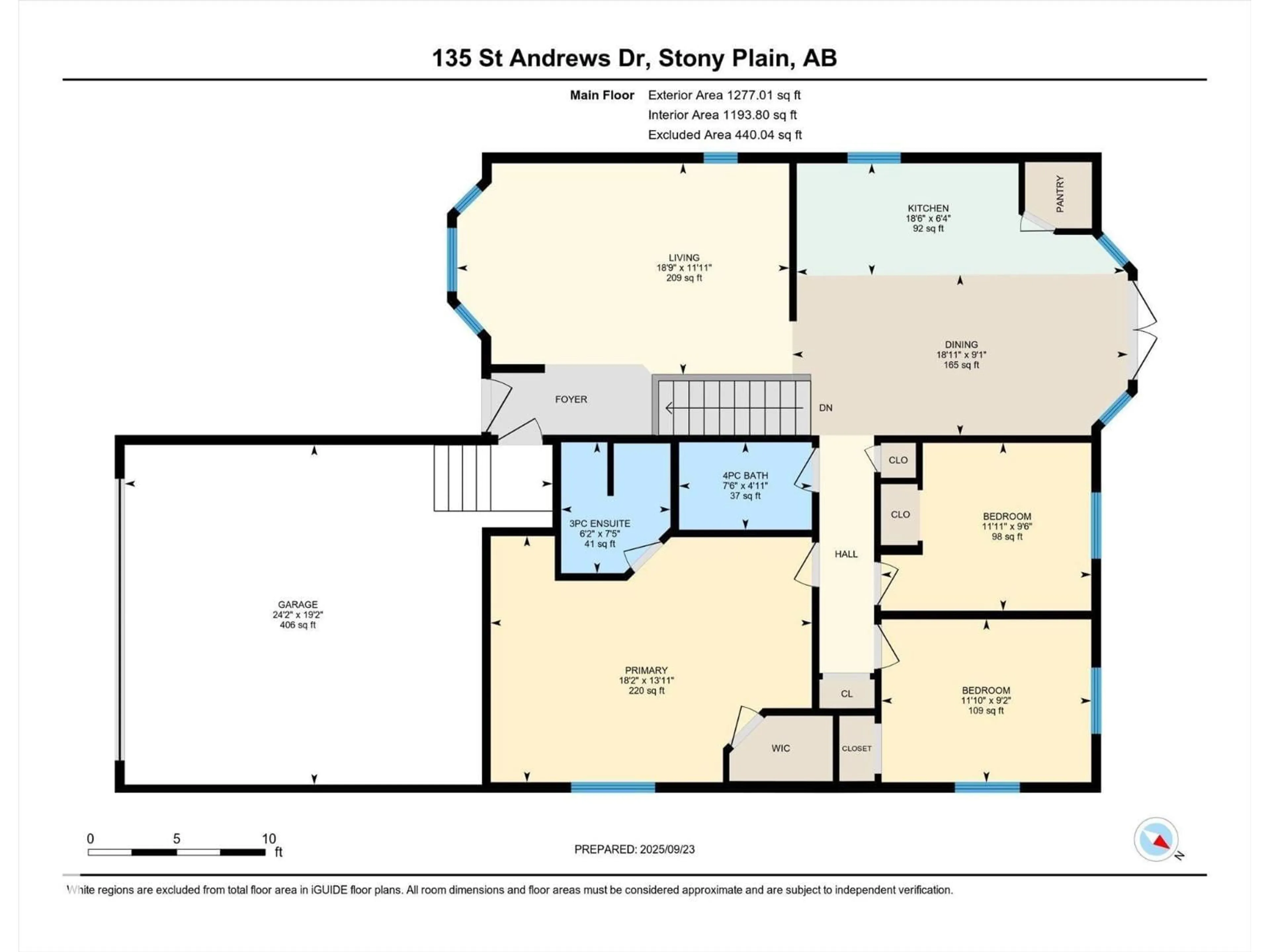 Floor plan for 135 ST. ANDREWS DR, Stony Plain Alberta T7Z1K7