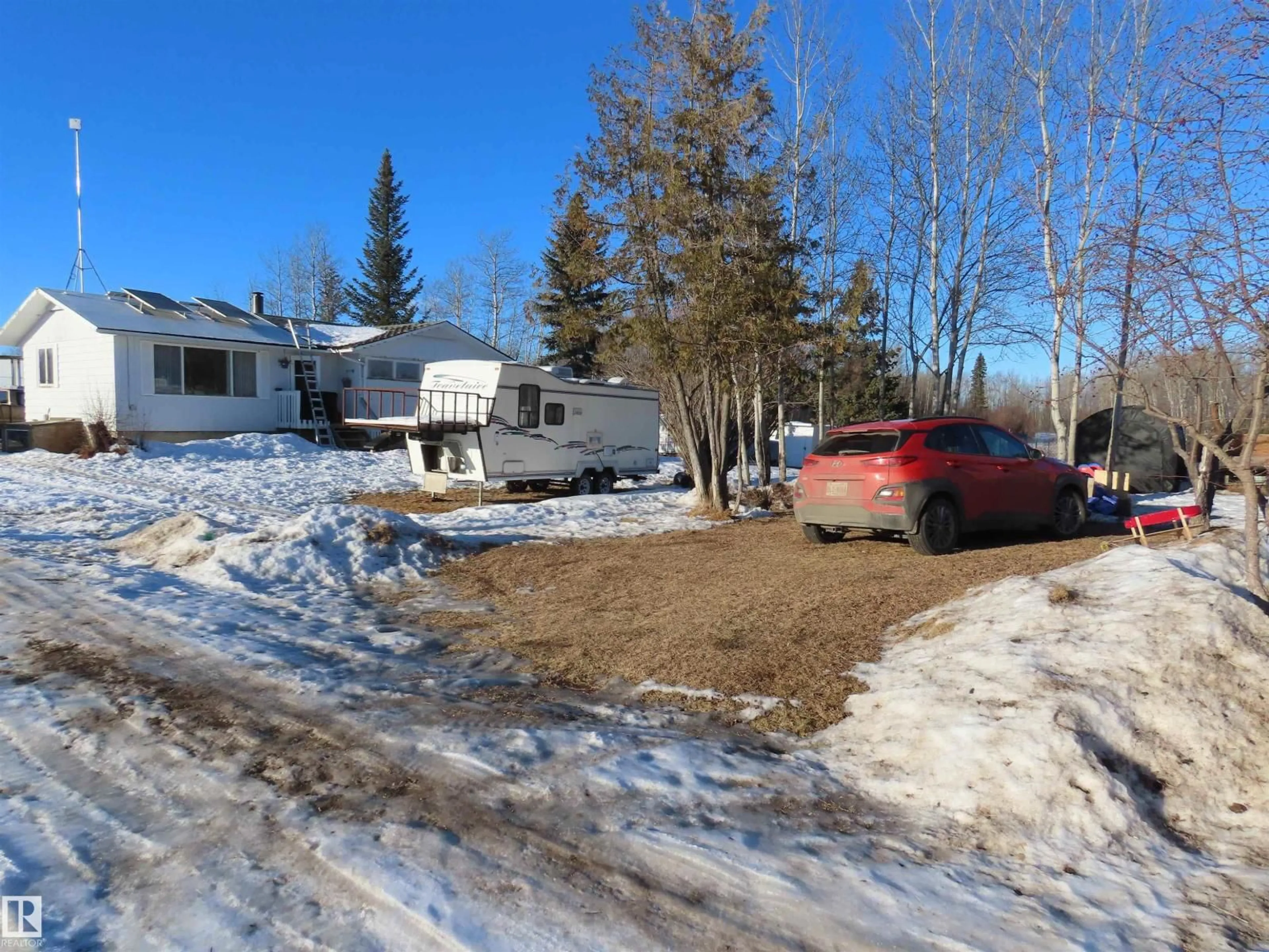 A pic from outside/outdoor area/front of a property/back of a property/a pic from drone, street for 555810 RANGE ROAD 44, Rural Lac Ste. Anne County Alberta T0E0X0